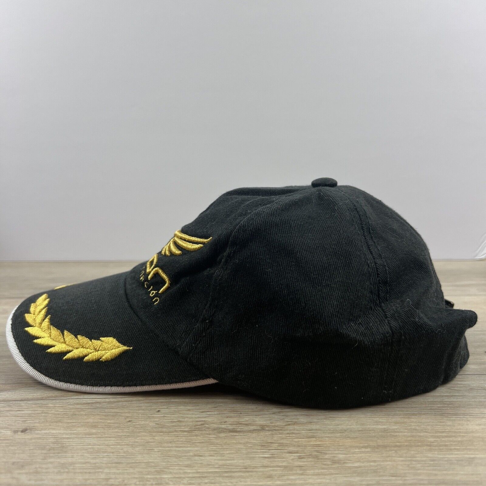 Other Falcon Academia Aviation Hat FAA Adjustable Hat Black Adjust Size ONE SIZE - 6 Thumbnail