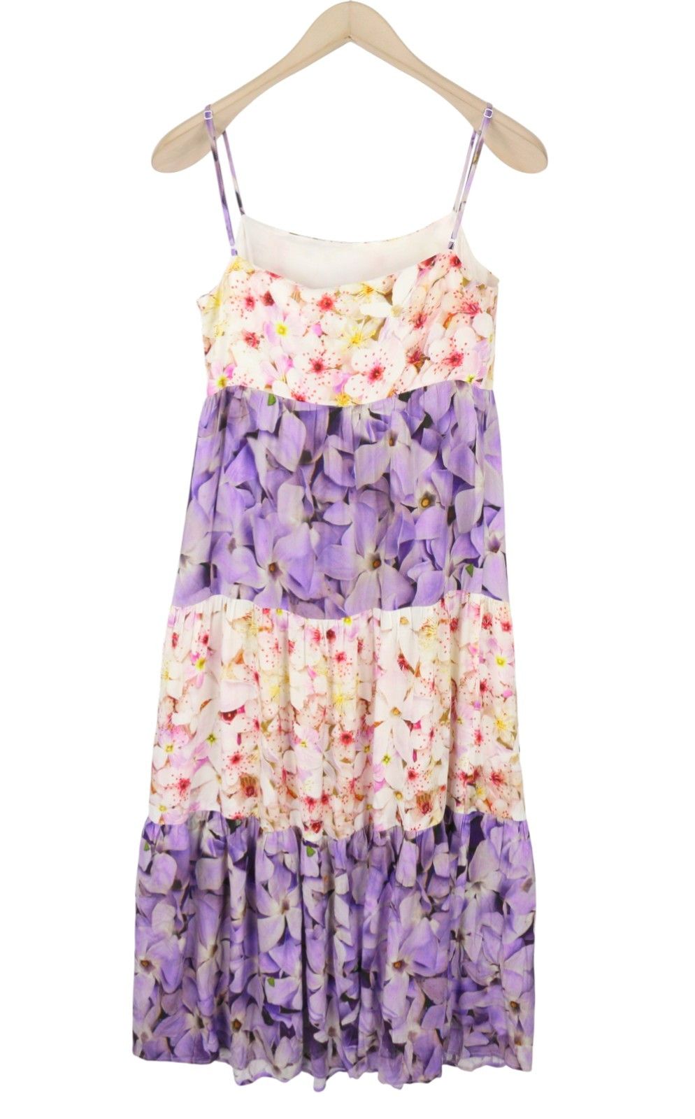 Desigual VEST ESTRELLA S Floral Sleeveless Midi Dress 89009 Size S / US 4 / IT 40 - 5 Thumbnail