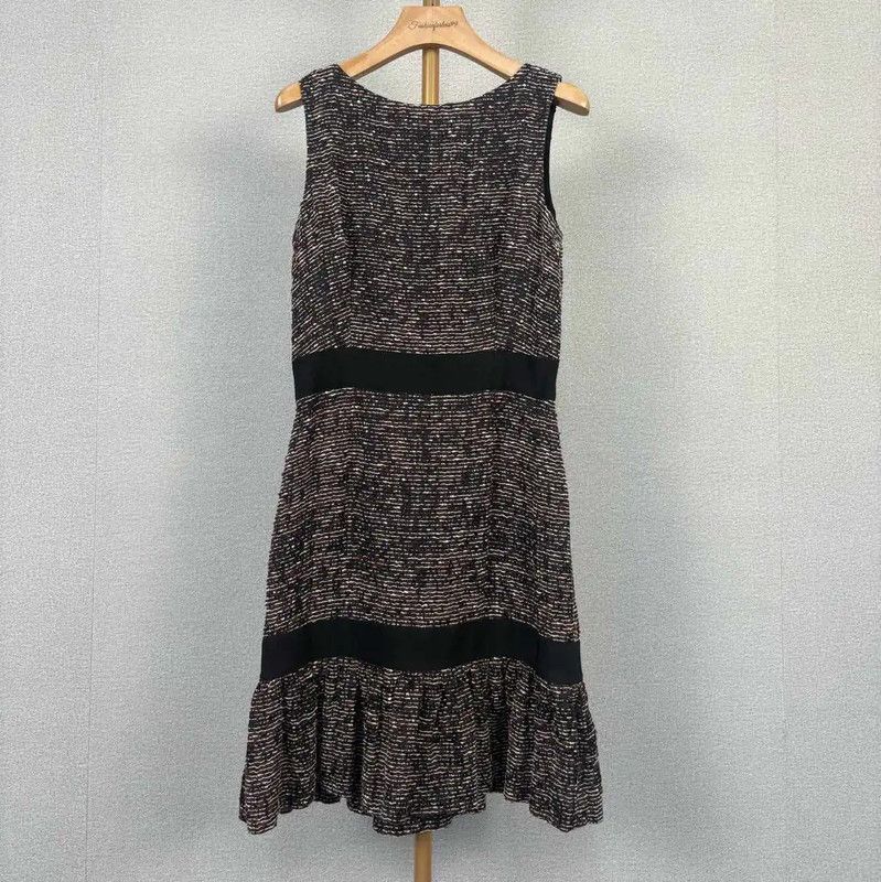 Dior Colorblock Cotton Dress for Women 0089