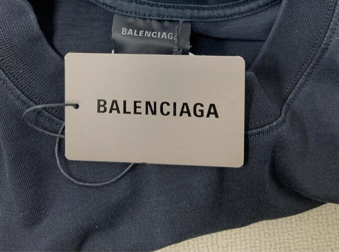 Balenciaga Balenciaga logo crewneck short sleeve tee unisex black XS Size XS / US 0-2 / IT 36-38 - 4 Thumbnail