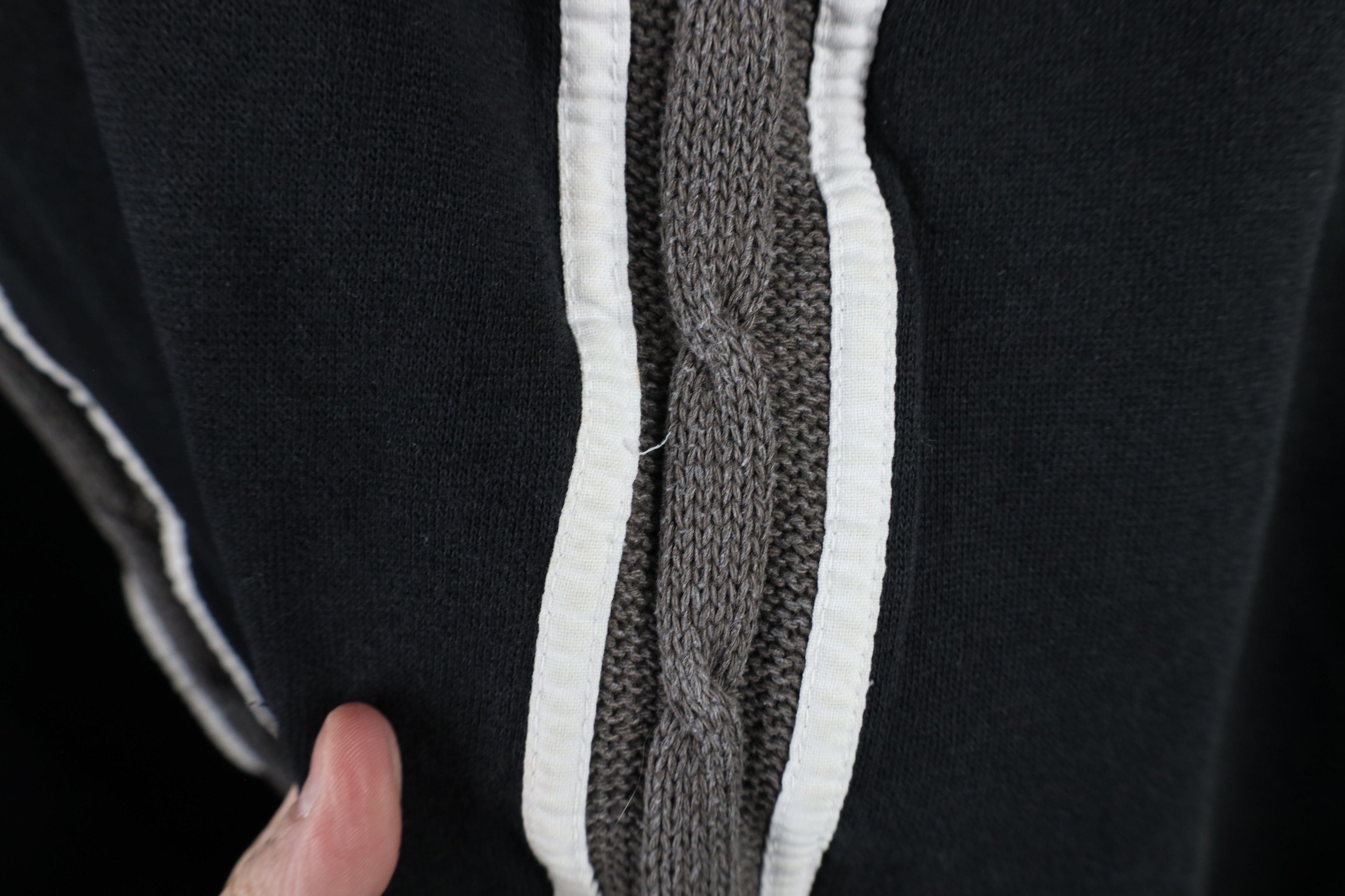 Vintage Vintage 90s Streetwear Block Cable Knit Collared Sweatshirt Size US XL / EU 56 / 4 - 8 Thumbnail