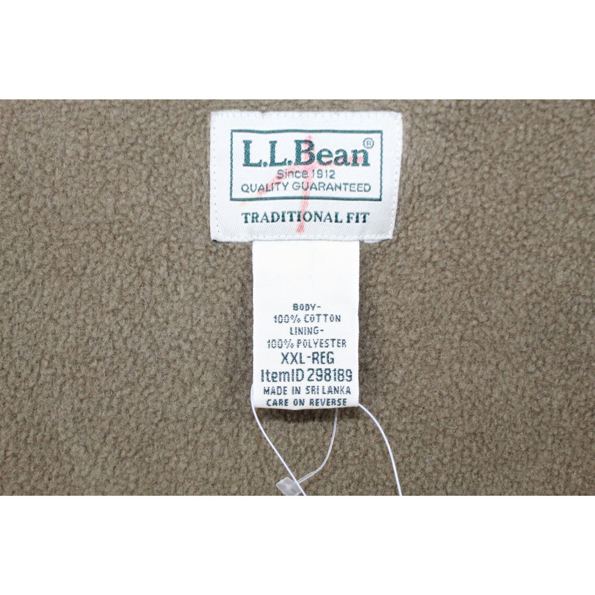 L.L. Bean LL Bean Men's Fleece Lined Flannel Shirt Traditional Fit XXL Size US XXL / EU 58 / 5 - 7 Thumbnail