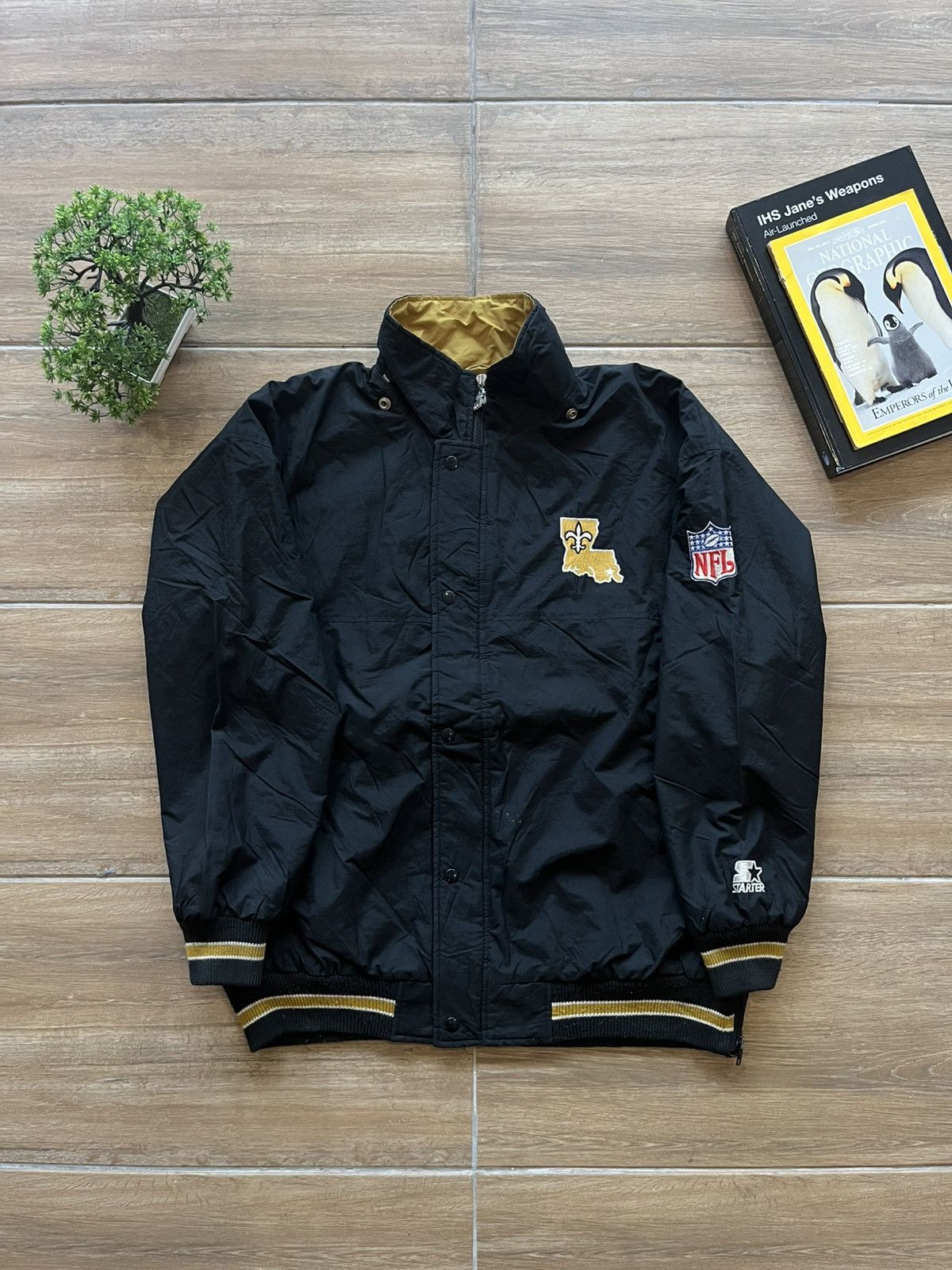 NFL × Starter × Vintage Vtg Starter New Orleans Saints Jacket Size US L / EU 52-54 / 3 - 6 Thumbnail