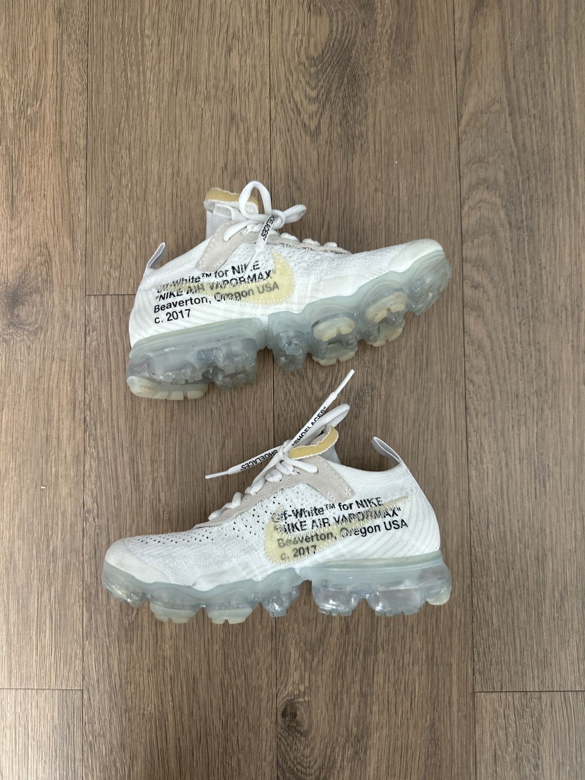Nike × Off-White Nike Off White Vapormax US Size 4 UK 3.5 Size US 4 / IT 34 - 2 Thumbnail