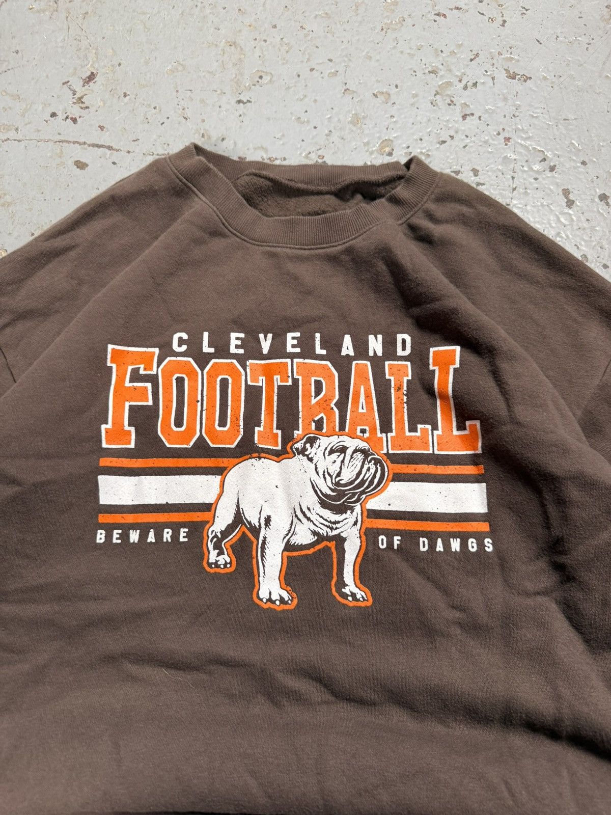 NFL Vintage Cleveland Browns Bulldog Football Sweater Size US M / EU 48-50 / 2 - 2 Thumbnail