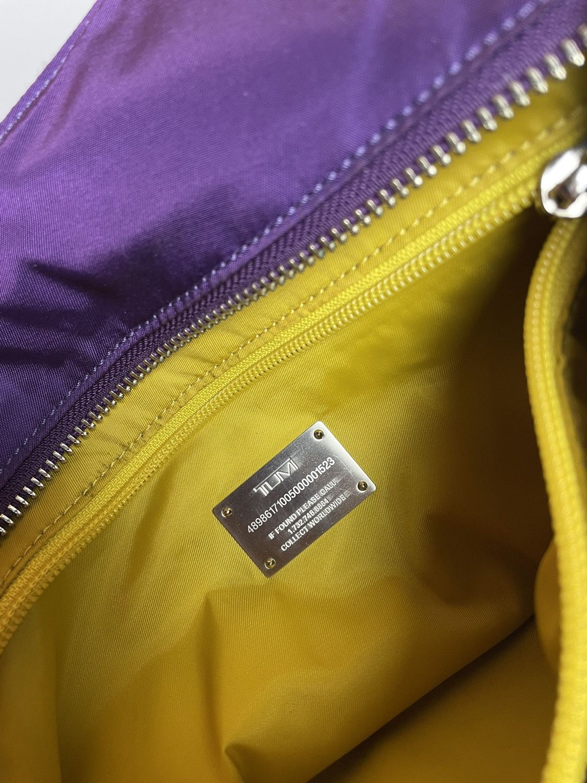 Tumi Tumi Y2K Purple Nylon Crossbody Messenger Bag Size ONE SIZE - 13 Thumbnail