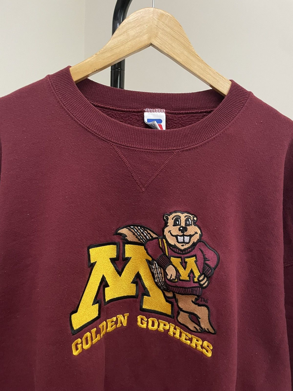 Russell Athletic Vintage 90s Russell Sweatshirt Collegiate Y2K Unsoundrags Size US XL / EU 56 / 4 - 4 Thumbnail