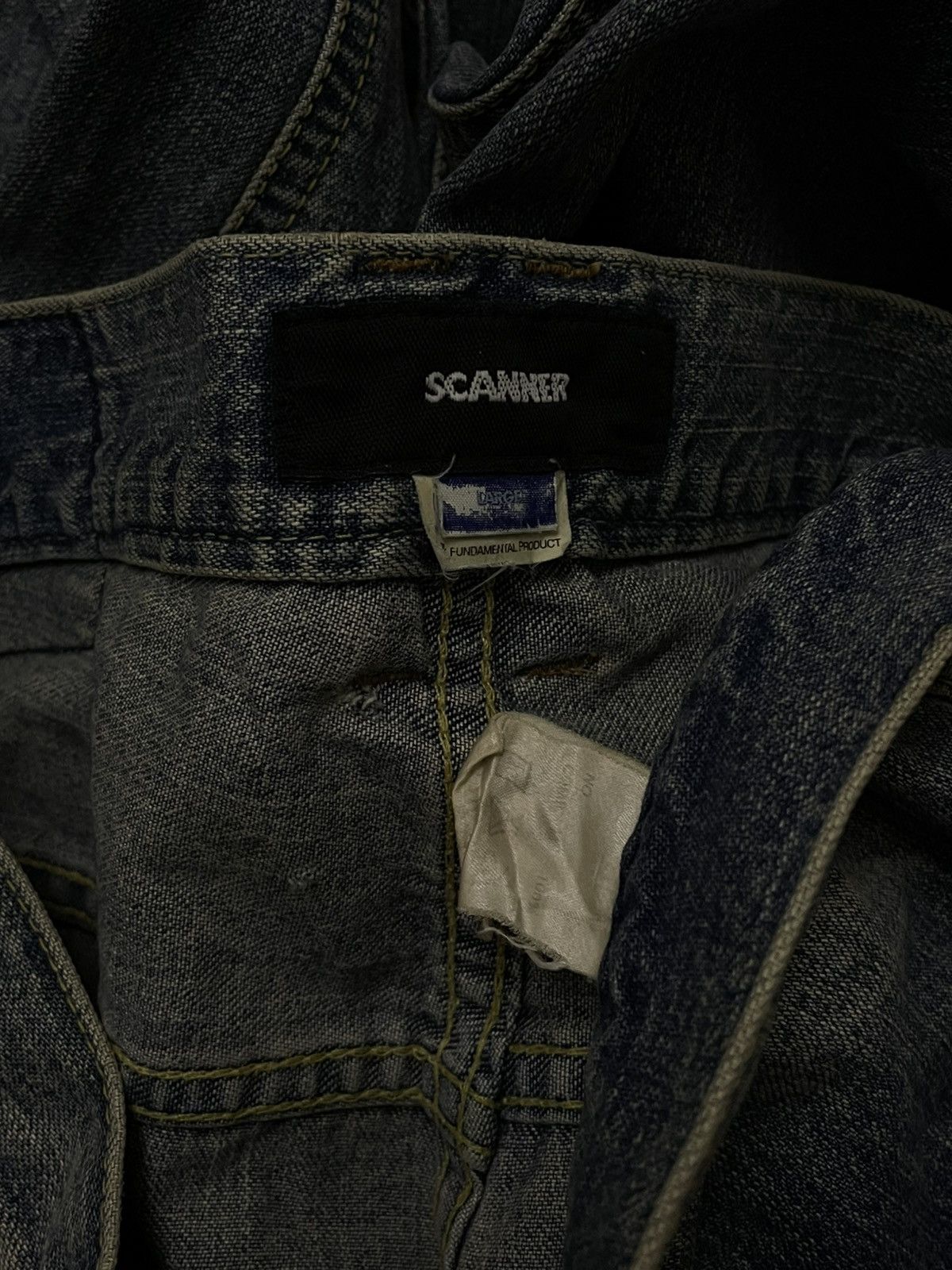 Japanese Brand Vintage 90’s Japan Scanner Unique Patch Pocket Baggy Denim Size US 33 - 14 Thumbnail