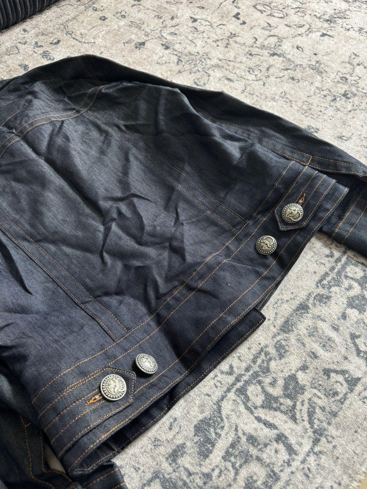 Japanese Brand × John Galliano × Vintage Jeans jacket Galliano retro archive y2k 90s avantgarde 2000s Size M / US 6-8 / IT 42-44 - 7 Thumbnail