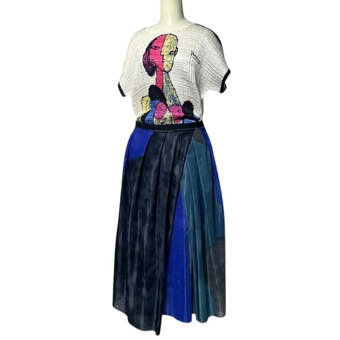 Other 90s Vintage VALENTINA Picasso Crinkle Top, One Size Size ONE SIZE - 5 Thumbnail
