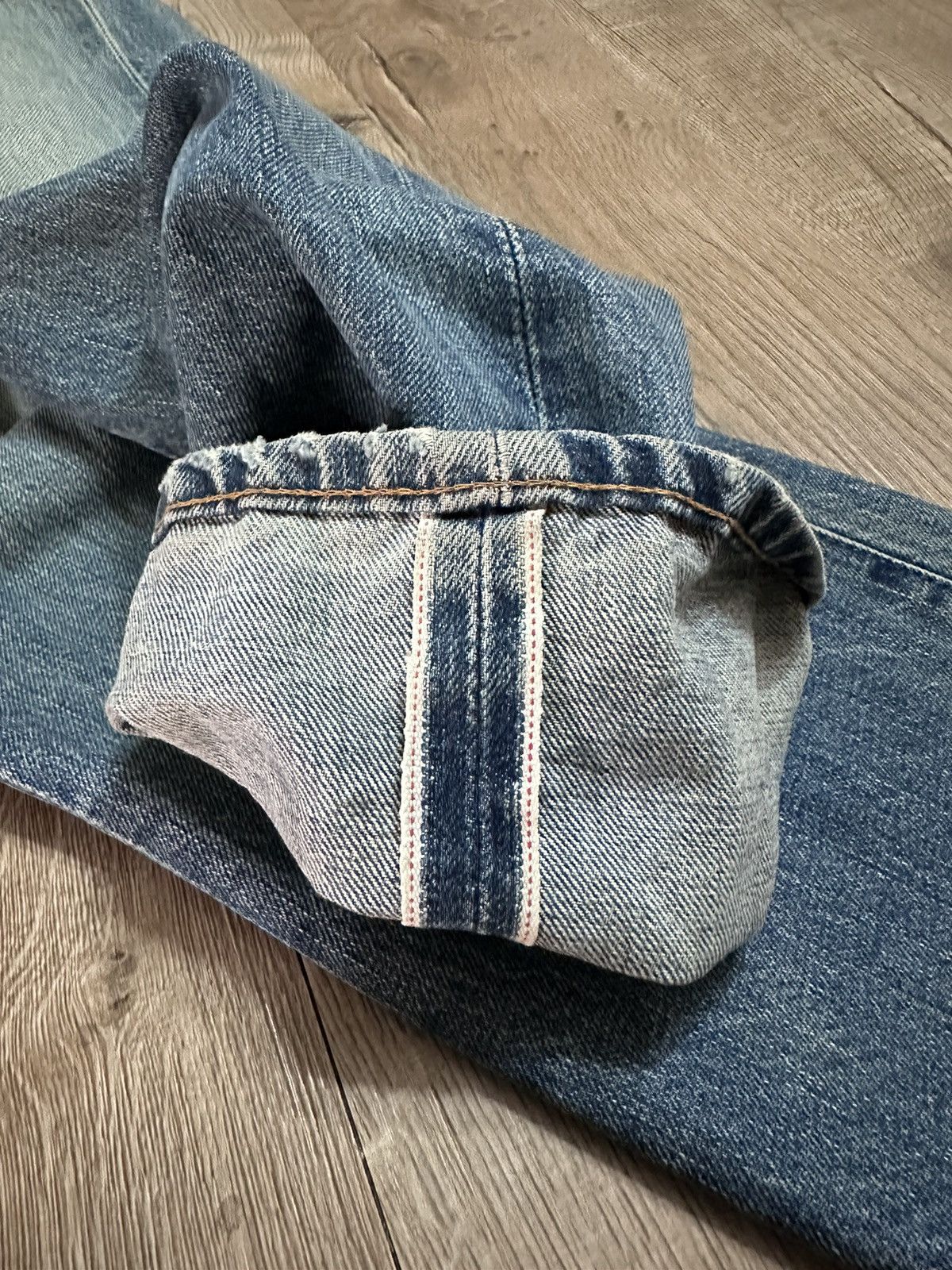 If Six Was Nine × Levi's Vintage Clothing × Vintage Vintage Levi’s Selvedge Distressed Denim Pant Size US 31 - 8 Thumbnail