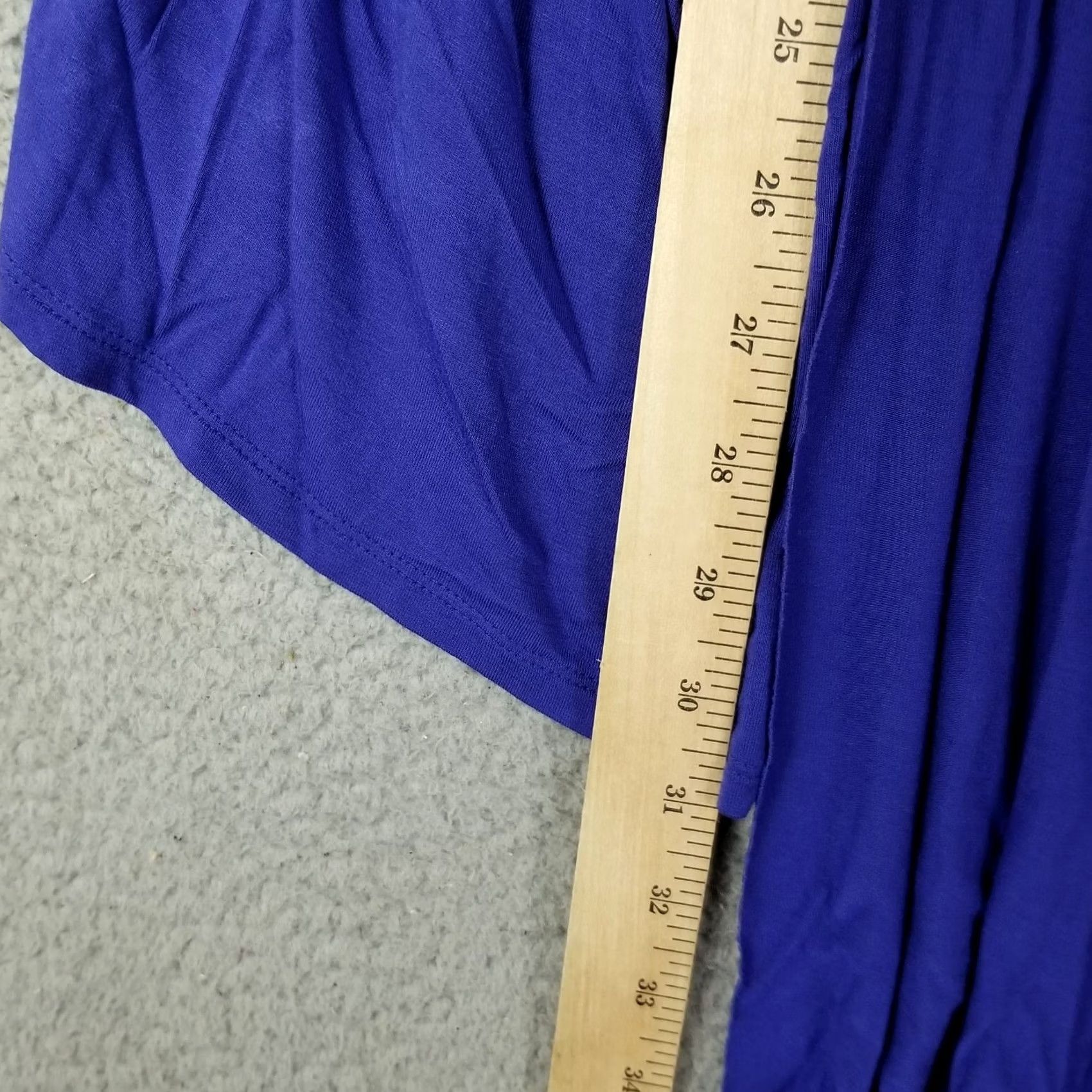 Vintage Lane Bryant Cardigan Cover Up Boho Kimono 22/24 Blue LS Open Stretch Size 3XL / US 20-22 - 4 Thumbnail