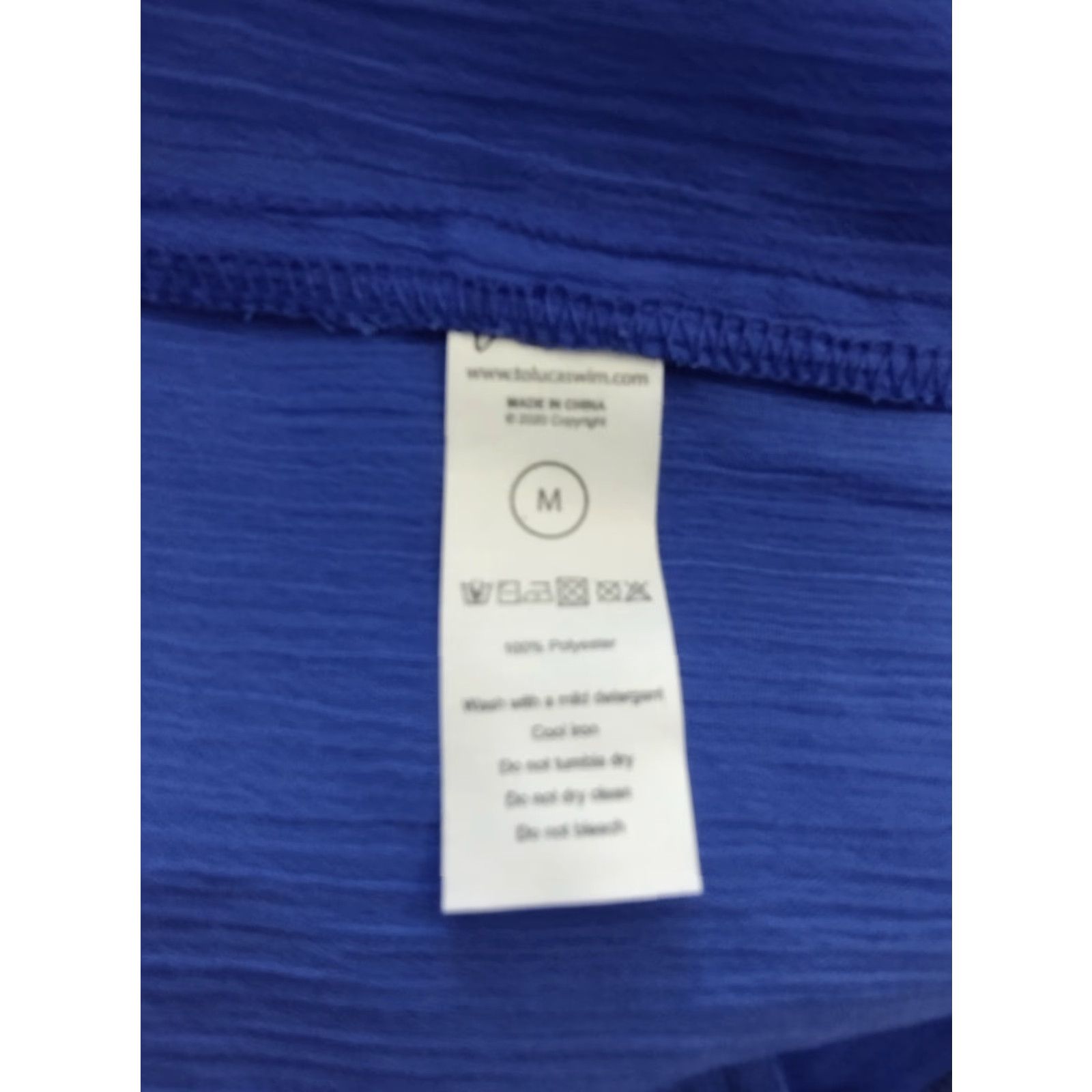 Vintage Toluca Women's Blue Swim Cover Up Maxi Cowl Neck Sheer Dress M Size M / US 6-8 / IT 42-44 - 5 Thumbnail