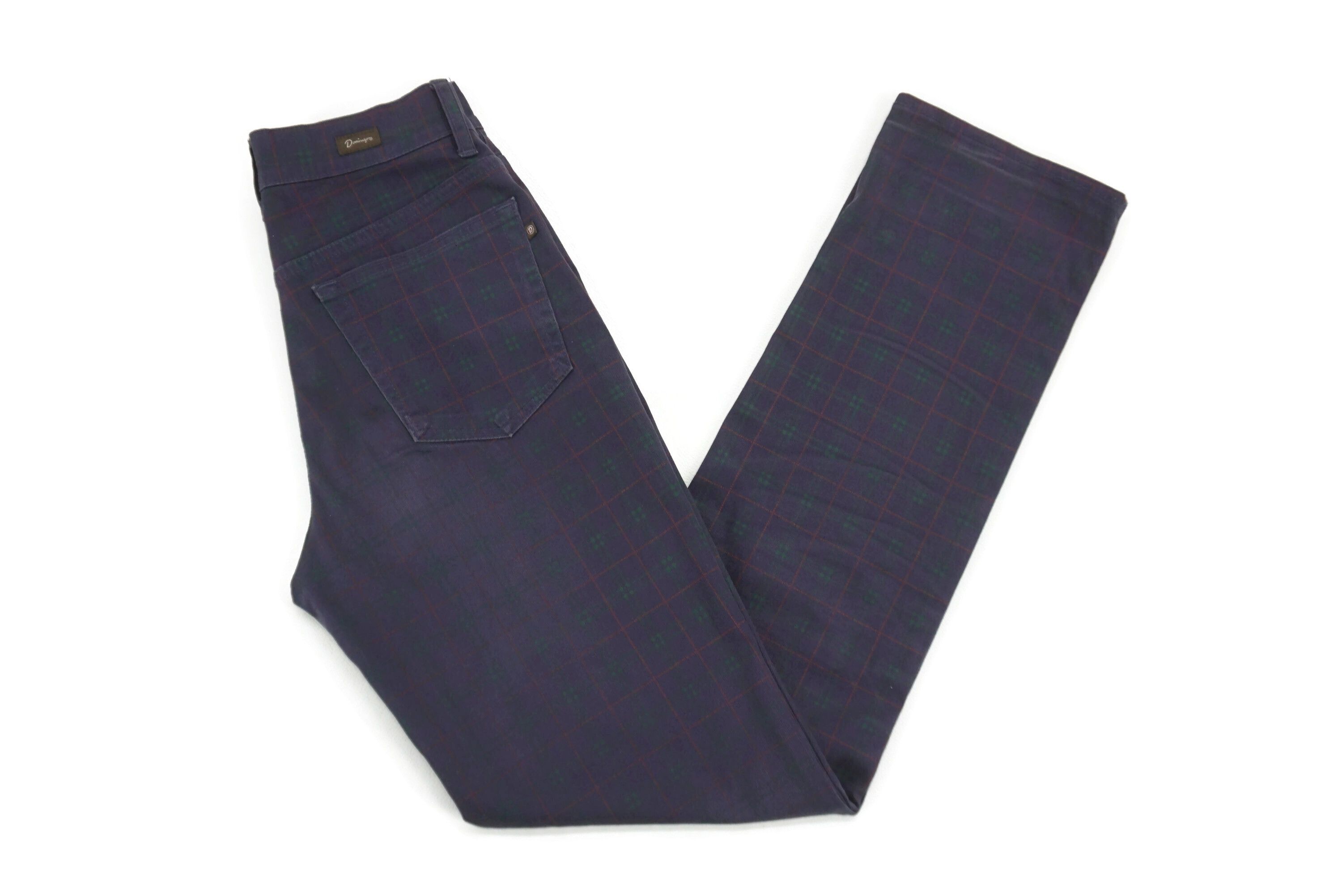 Japanese Brand Domingo Jeans fit W27xL32 Tartan Denim Made in Japan Size 27" / US 4 / IT 40 - 17 Thumbnail