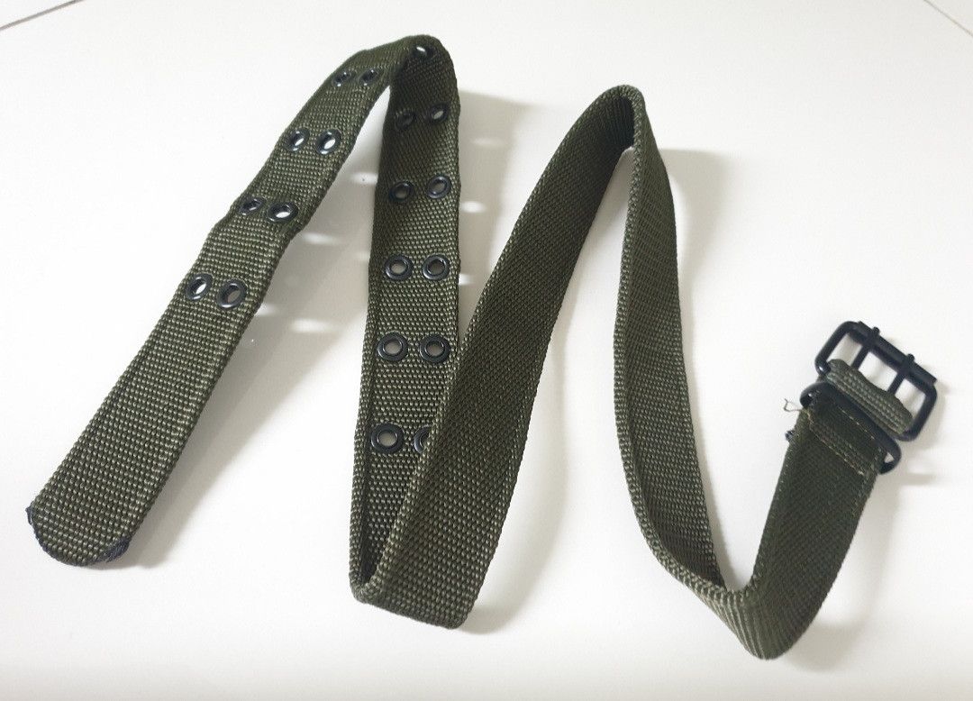 Japanese Brand 💥Unnamed green military Japanese style streetwear belt Size ONE SIZE - 7 Thumbnail
