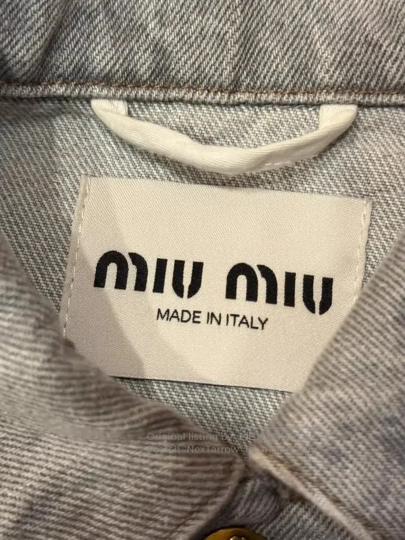 Miu Miu Miu Miu Buttoned Denim Jacket. Size US M / EU 48-50 / 2 - 3 Thumbnail