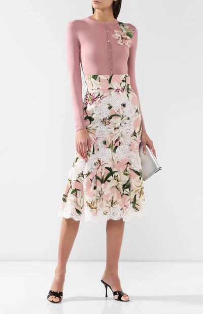 Dolce & Gabbana o1y0925 Cardigan in Antique Rose Size XS / US 0-2 / IT 36-38 - 4 Thumbnail