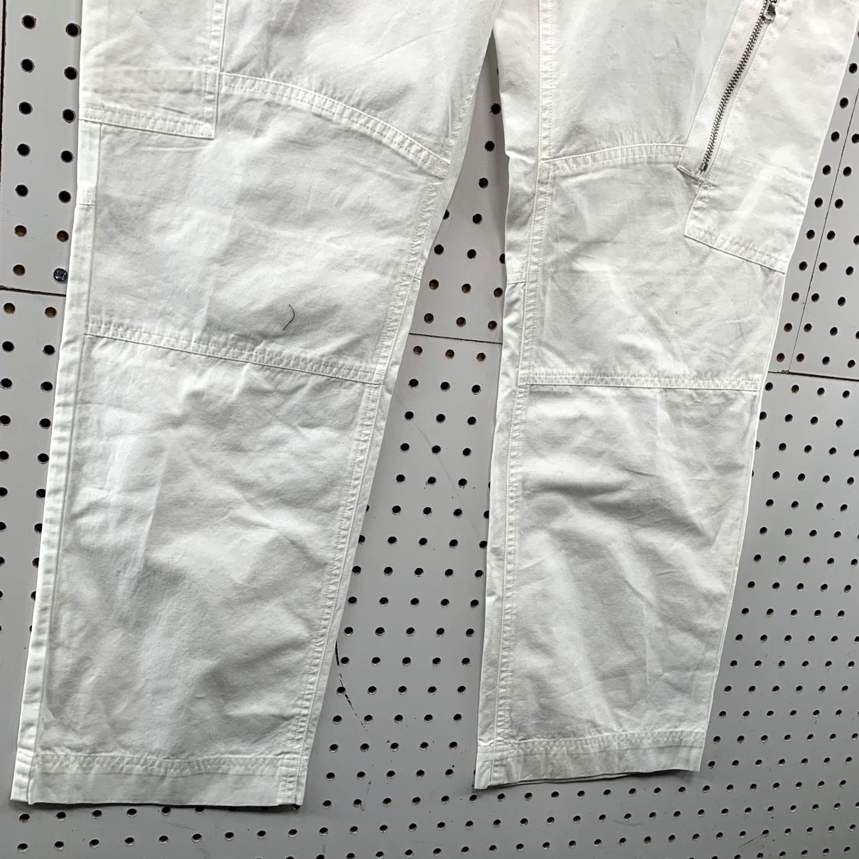 Ralph Lauren VINTAGE LRL Lauren Ralph Lauren Cargo Pants Womens Size 14 White Fits 36x31 Size 36" / US 14 / IT 50 - 3 Thumbnail