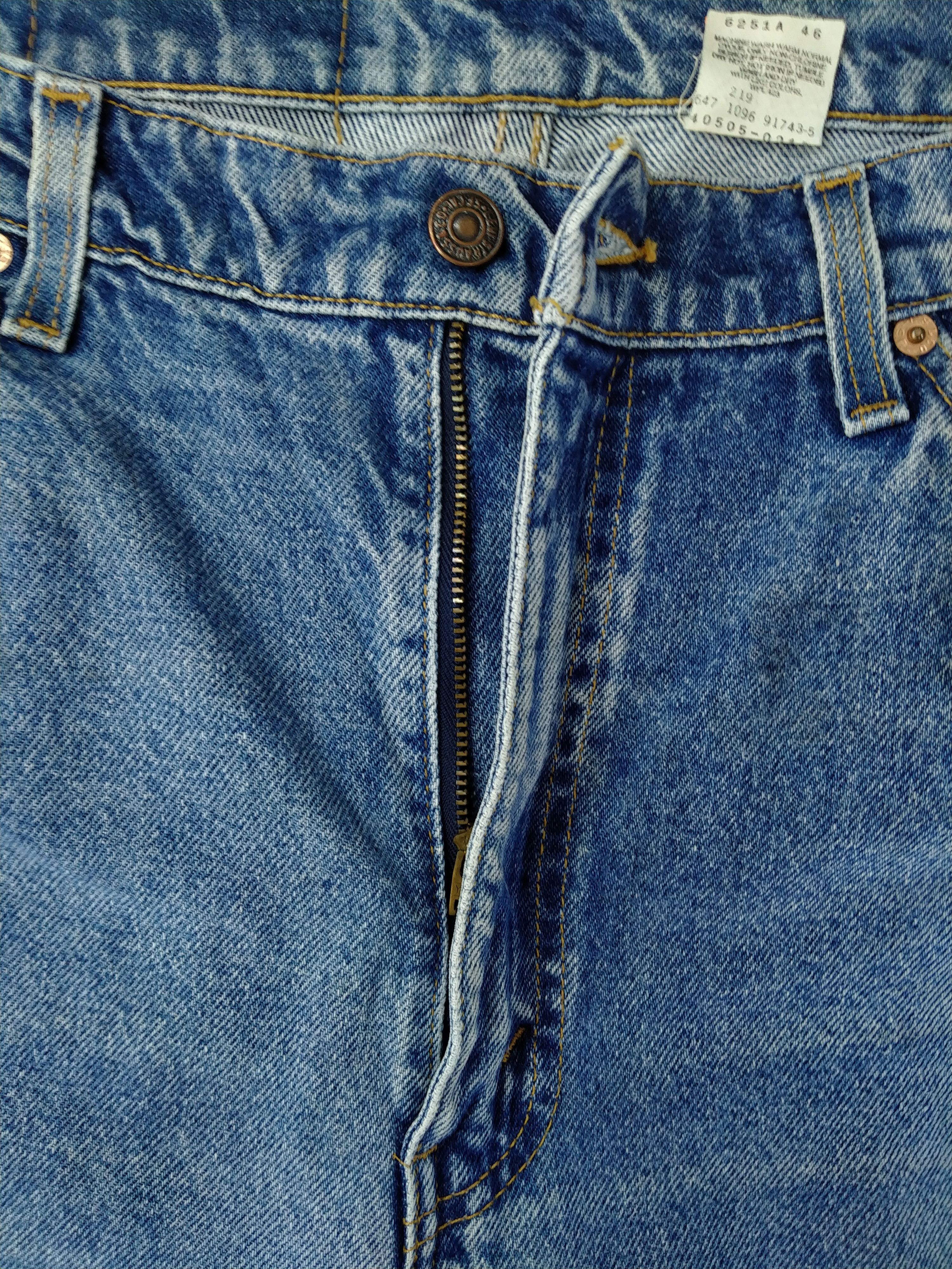 Levi's Blue Wash Vintage Levi's 505 Orange Tab Denim 35x30.5 JN433 Size US 35 - 7 Thumbnail