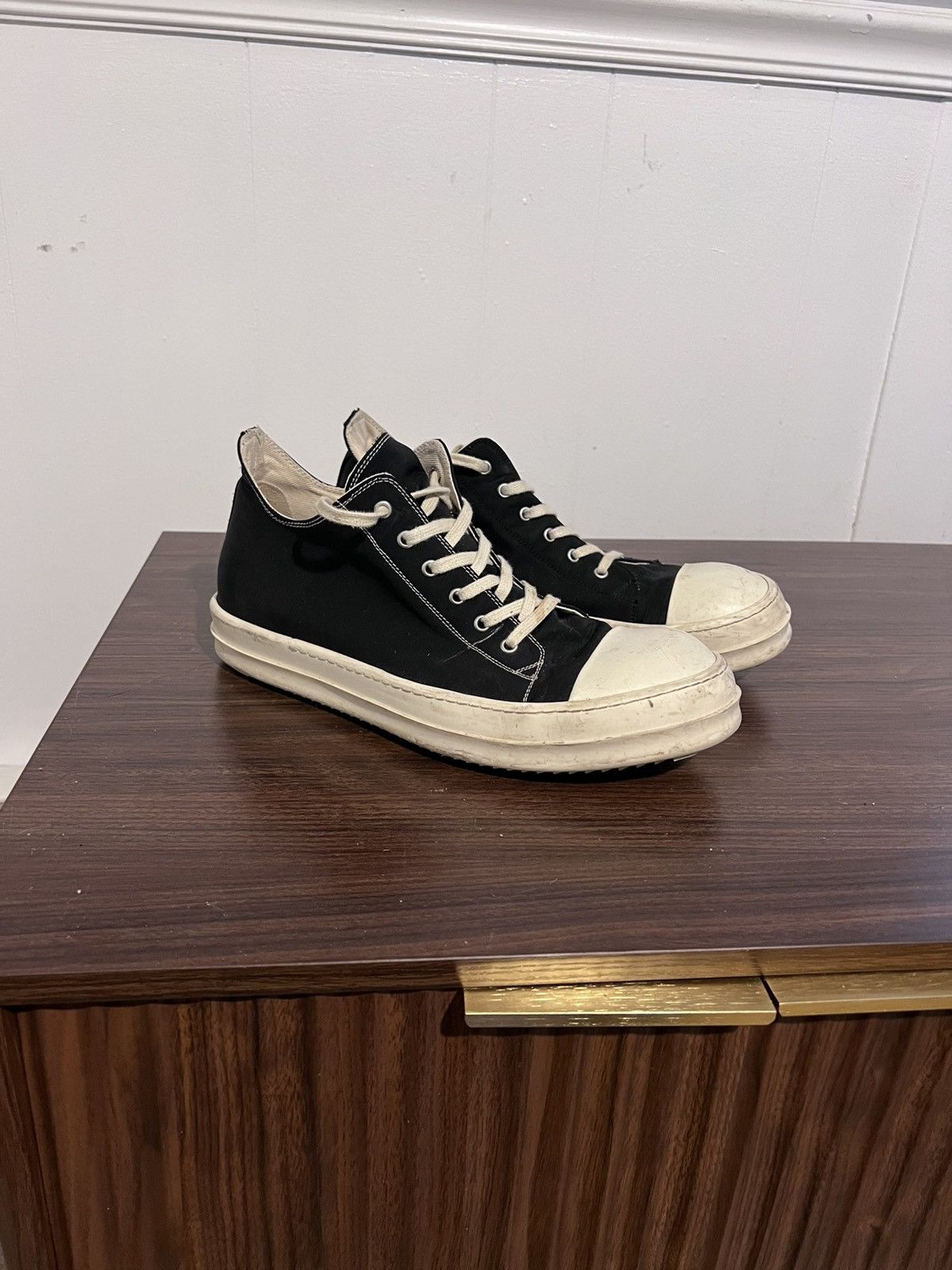 Rick Owens Drkshdw Rick Owens Alternate Stitch Ramones Size US 12 / EU 45 - 1 Thumbnail