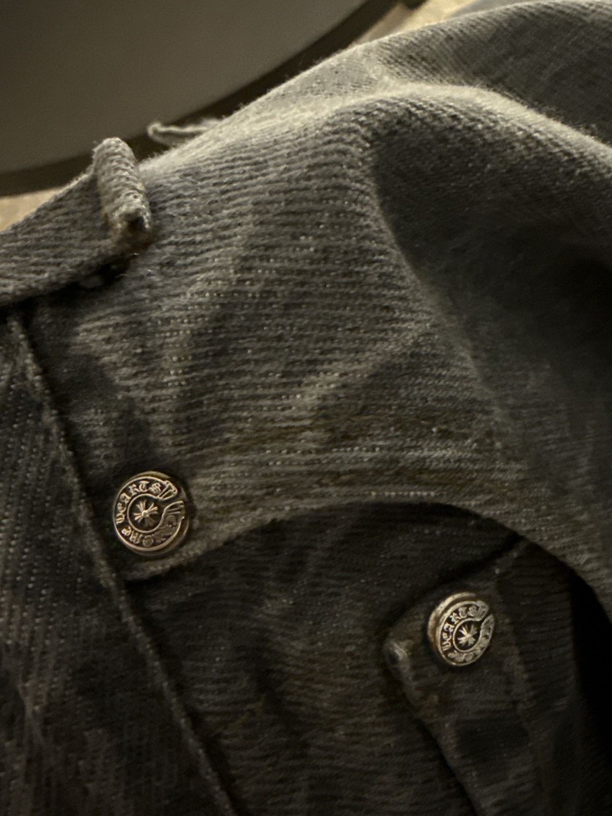 Chrome Hearts Chrome Hearts Levis 501 Grey Cross Patch Denim Size US 36 / EU 52 - 14 Thumbnail