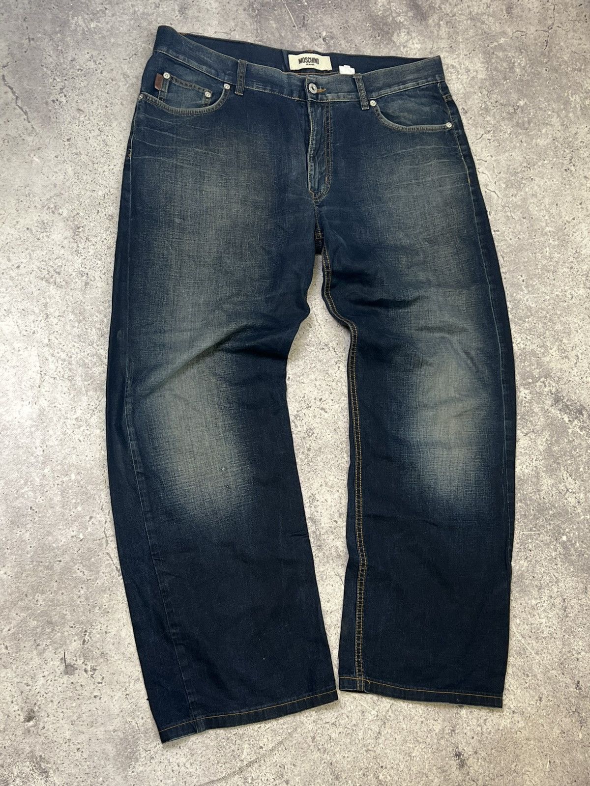 Moschino × Vintage Moschino Vintage distressed Mens Patchwork jeans Size US 38 / EU 54 - 4 Thumbnail
