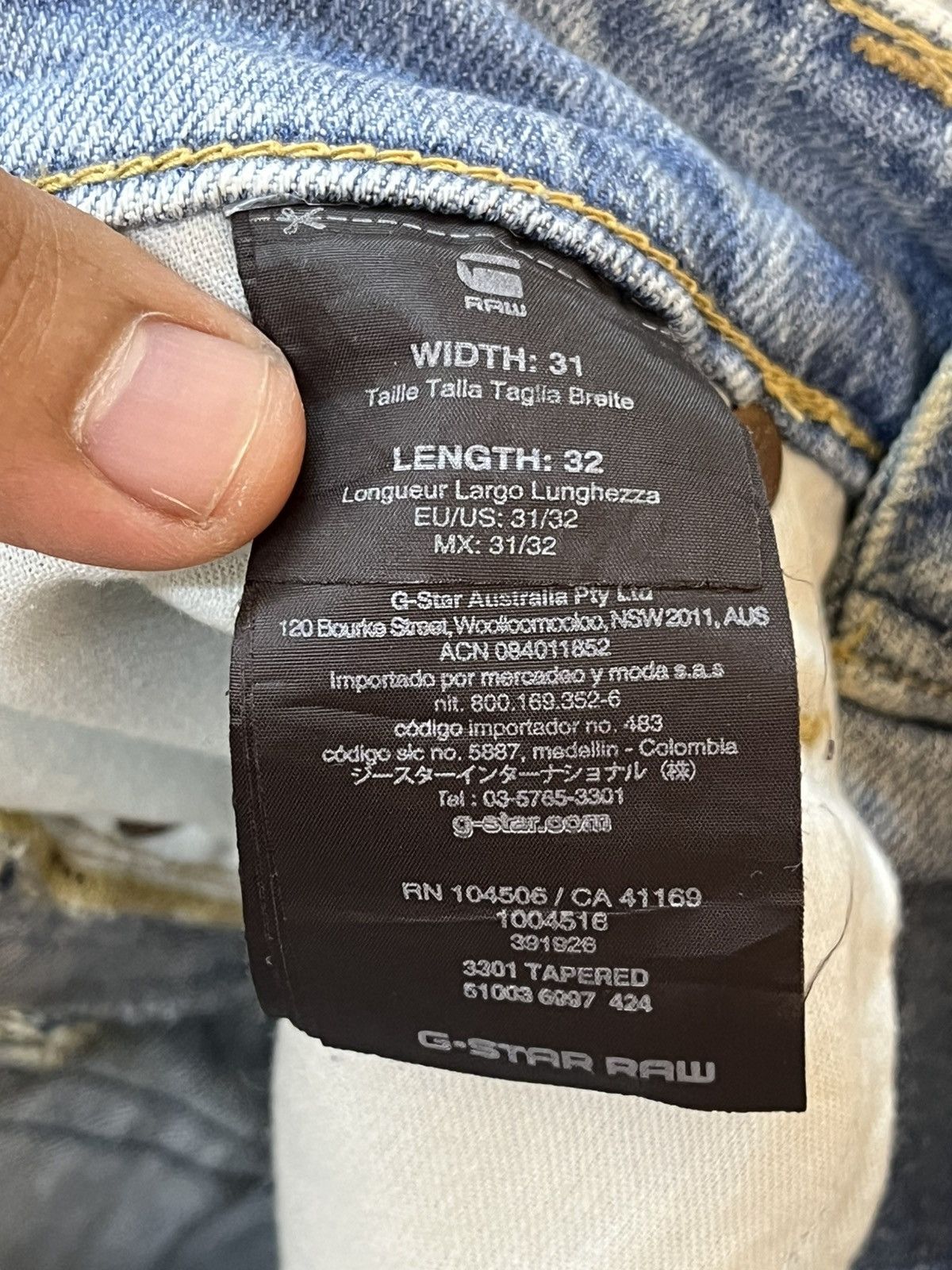 G-Star Vintage G-Star Faded Grunge Denim Size US 31 - 10 Thumbnail