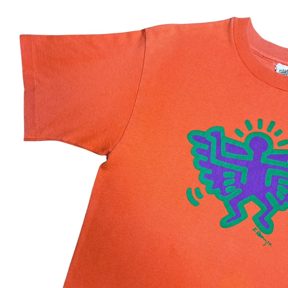 Other 1980s Keith Haring Batman Angel Devil Pop Shop Art T-Shirt Size US M / EU 48-50 / 2 - 7 Thumbnail