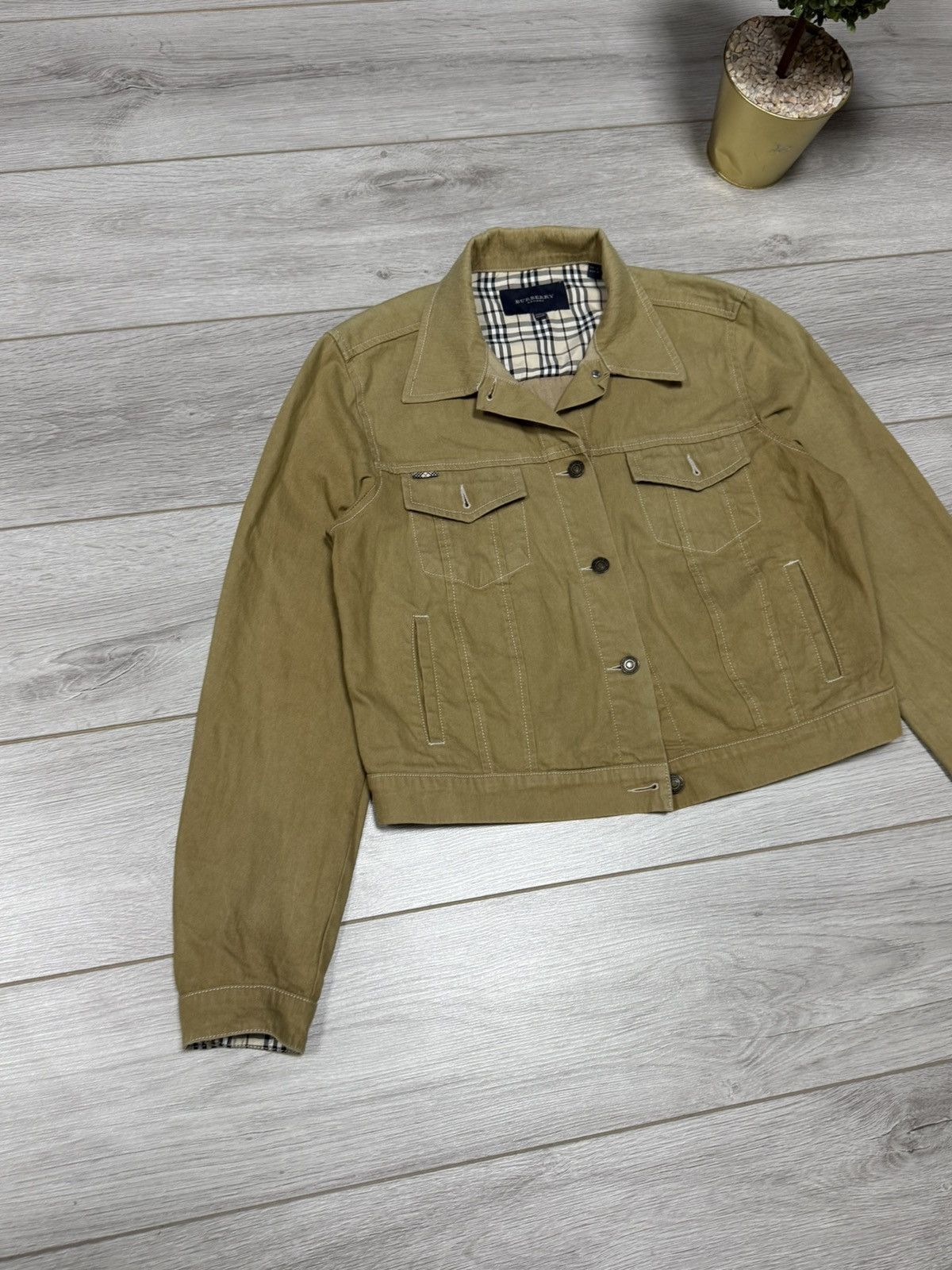 Burberry Burberry nova check denim jacket buttons vintage Size L / US 10 / IT 46 - 9 Thumbnail