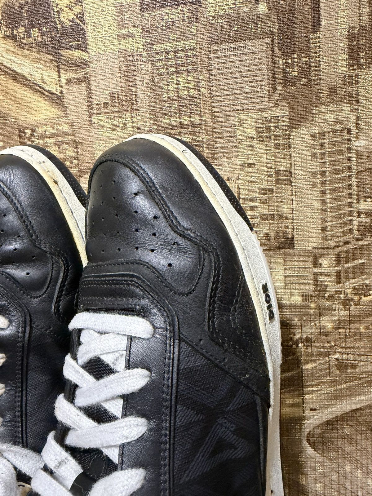 Dior Dior B27 Leather High-Top Sneakers 43 Men's Black LS 0822 Size US 10.5 / EU 43-44 - 18 Thumbnail