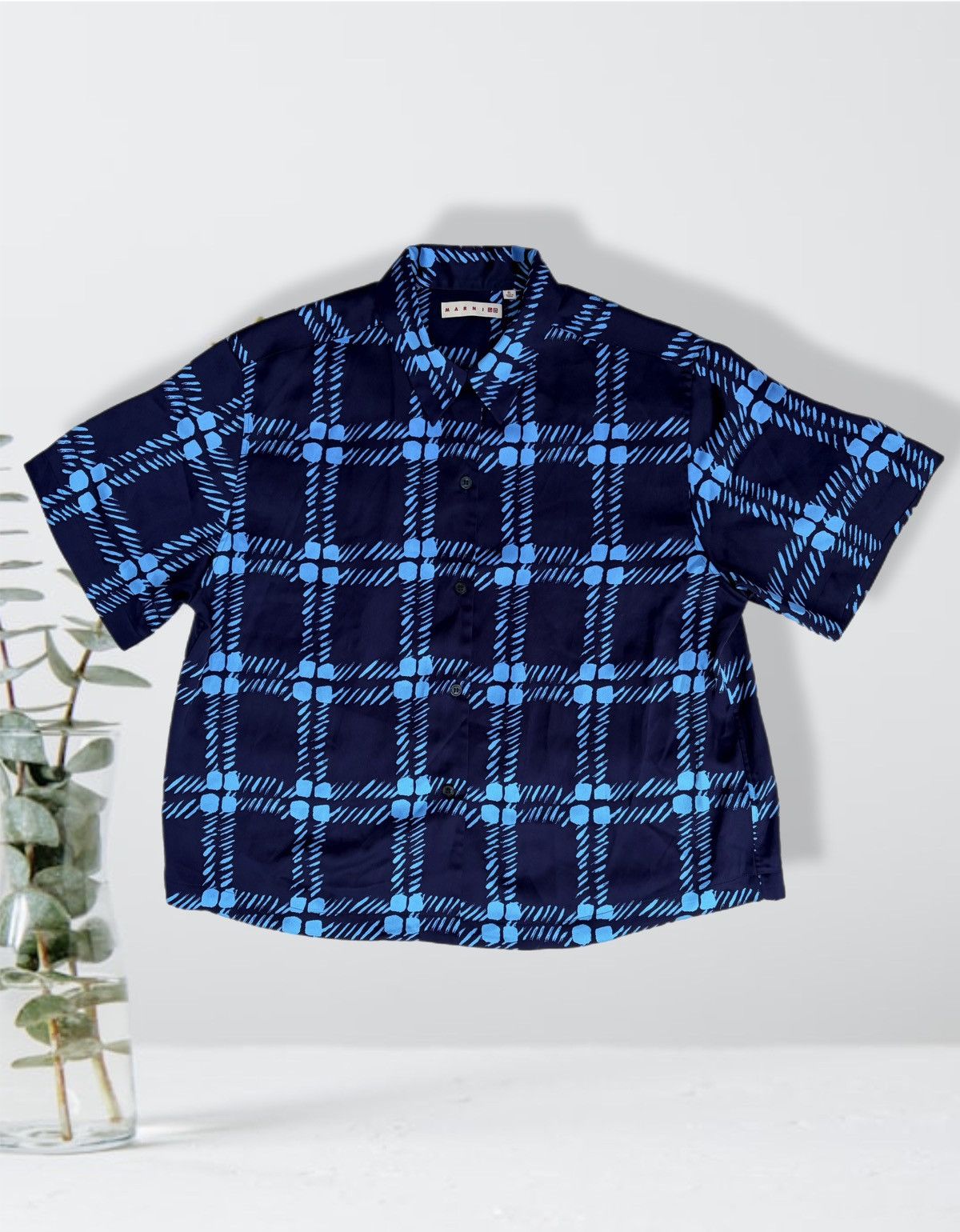 Marni × Uniqlo Marni x Uniqlo Women's Oversized Short Sleeve Shirt Button Size XL / US 12-14 / IT 48-50 - 2 Thumbnail