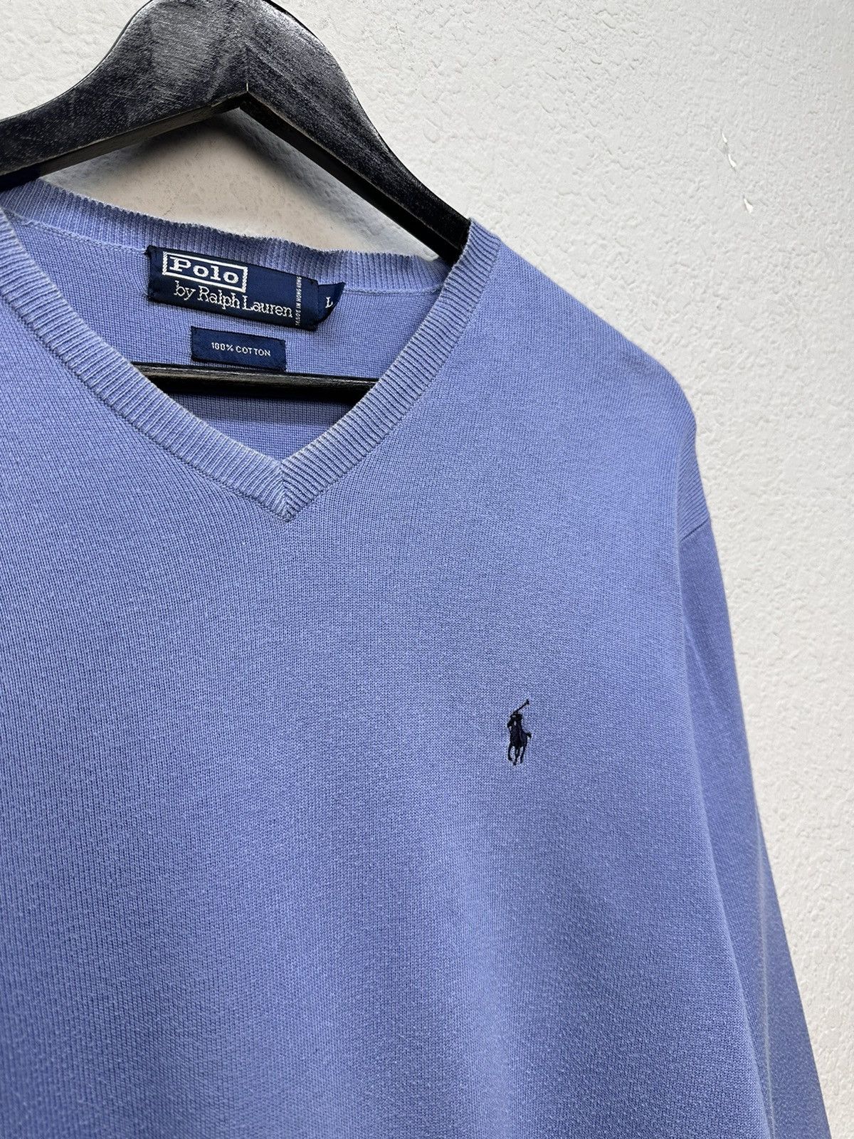 Polo Ralph Lauren Vintage Polo Ralph Lauren blue sweater wool purple LableY2K Size US L / EU 52-54 / 3 - 4 Thumbnail