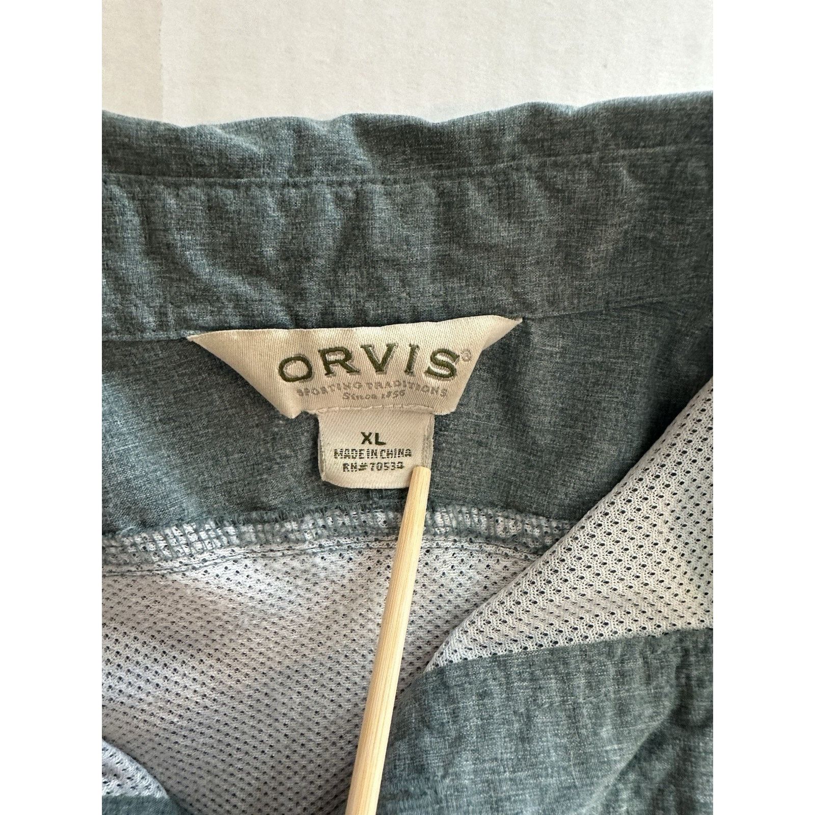 Orvis Orvis Green Long Sleeve Roll Tab Button Shirt XL Gorpcore Size US XL / EU 56 / 4 - 2 Thumbnail