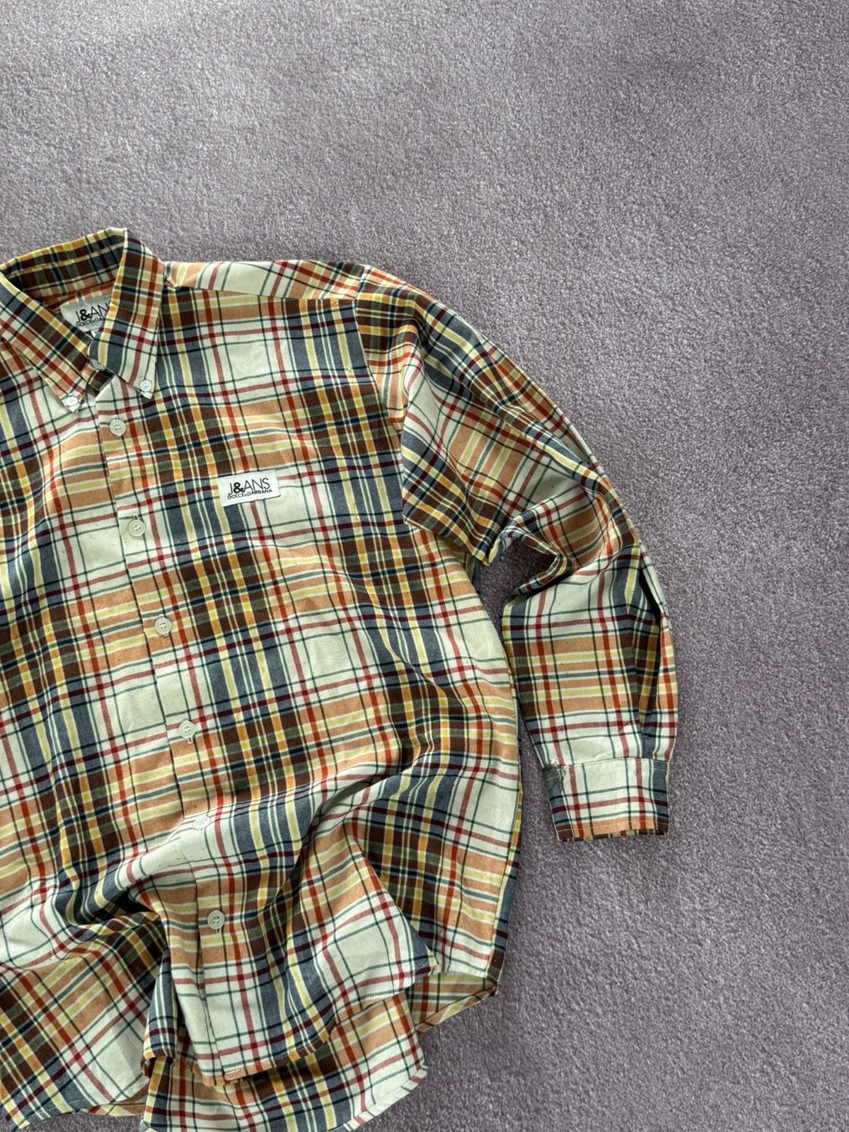 Dolce & Gabbana Dolce & Gabbana Jeans Check Design 00s Button Up Shirt Size US M / EU 48-50 / 2 - 5 Thumbnail