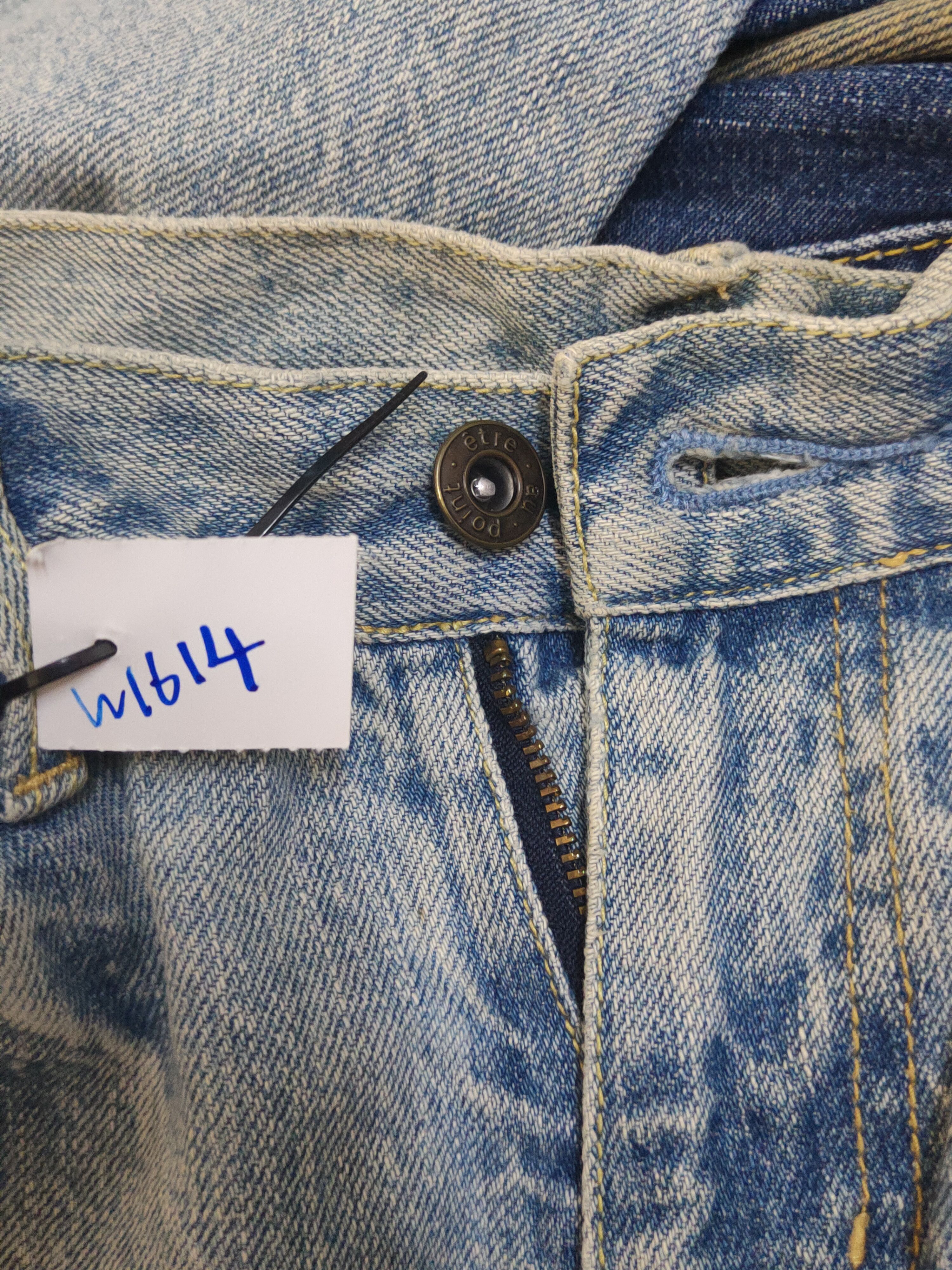 Japanese Brand Japan vintage Blue Distressed Ripped denim Jeans #W1614 Size US 30 / EU 46 - 14 Thumbnail