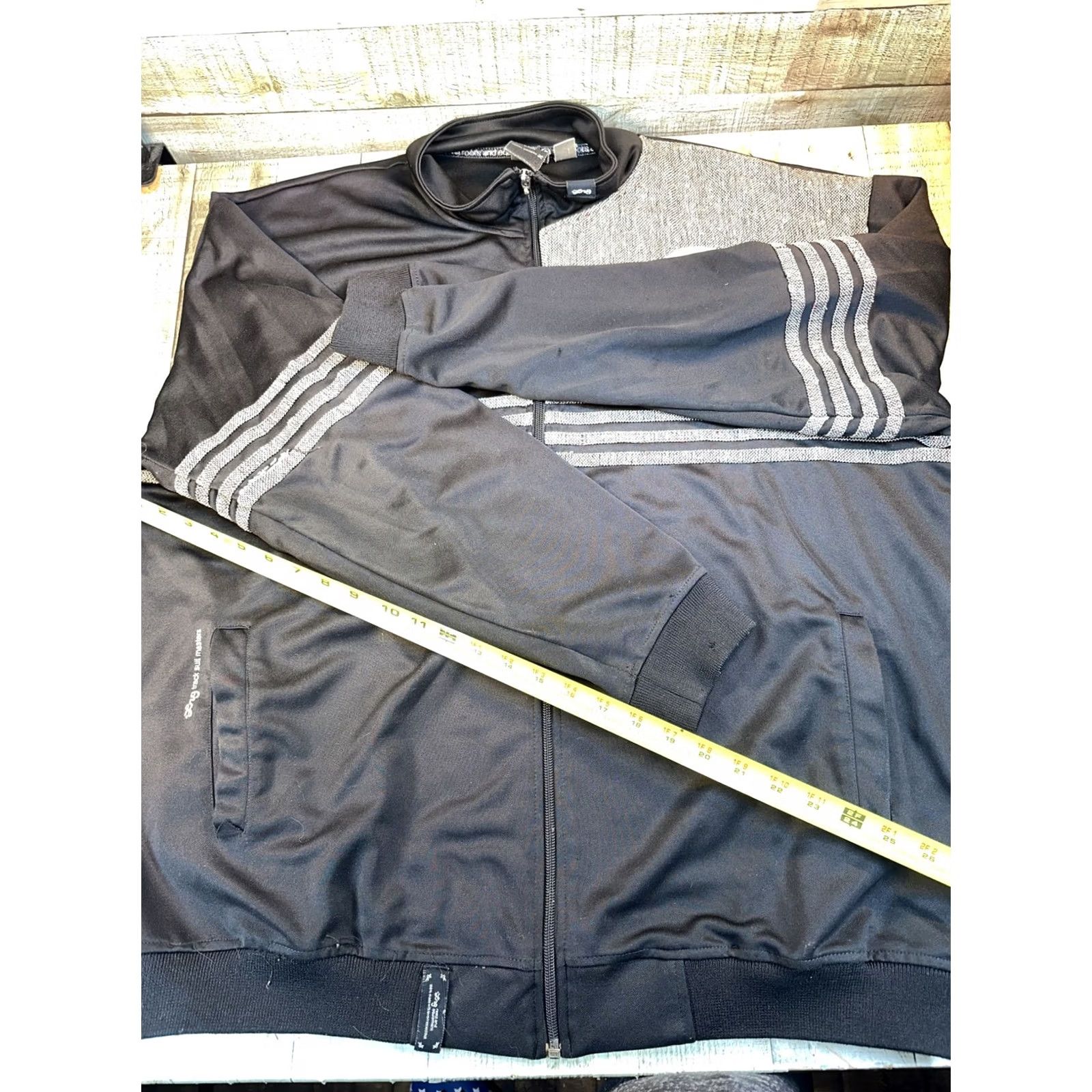Vintage VINTAGE LRG Lifted Research Group Full Zip Track Jacket Mens 2XL Black Size US XXL / EU 58 / 5 - 4 Thumbnail