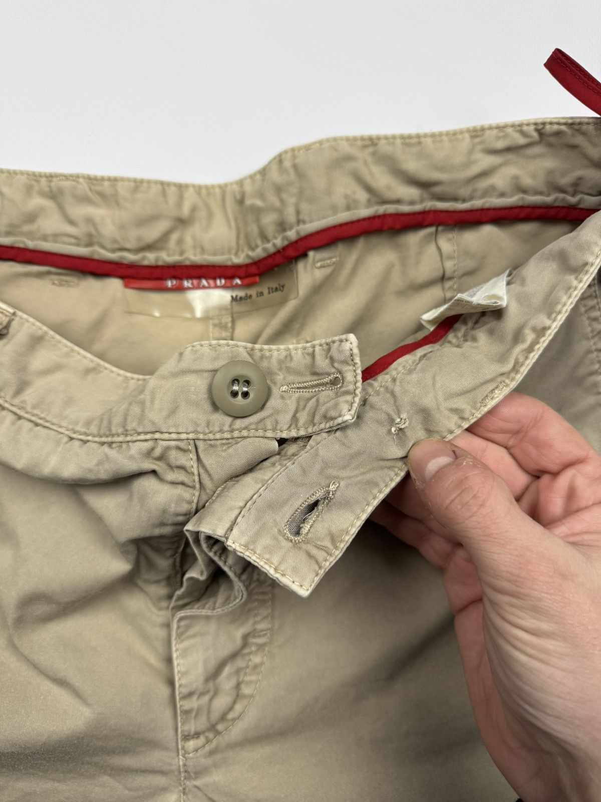Prada Vintage Prada Men's Beige Chino Pants Size US 34 / EU 50 - 7 Thumbnail