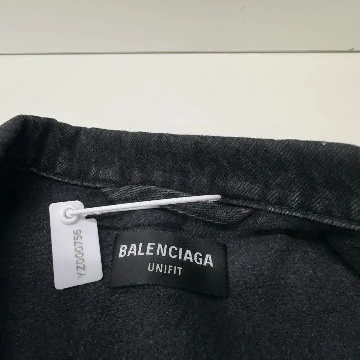 Balenciaga Balenciaga SS22 Tiger Logo Denim Jacket 0079-2507 Size US M / EU 48-50 / 2 - 4 Thumbnail
