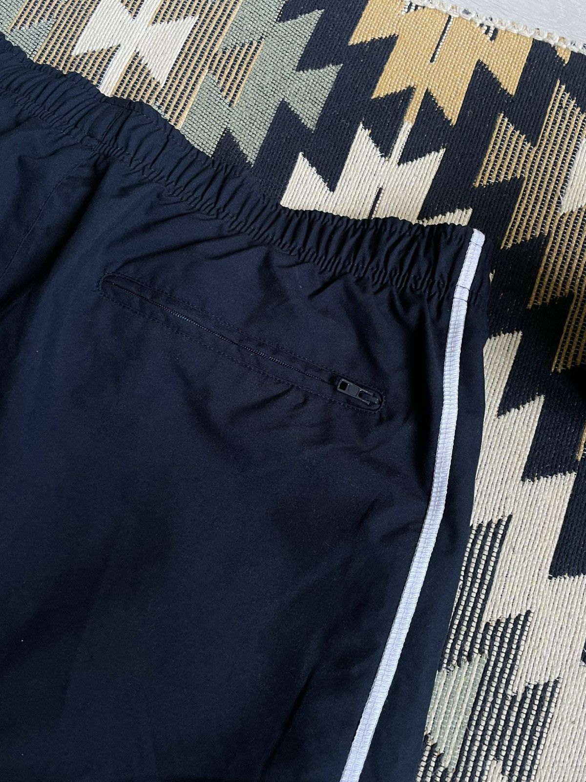 Vintage Vintage Nike Nylon Logo Swoosh Drill Y2K Track Pants Size US 36 / EU 52 - 7 Thumbnail