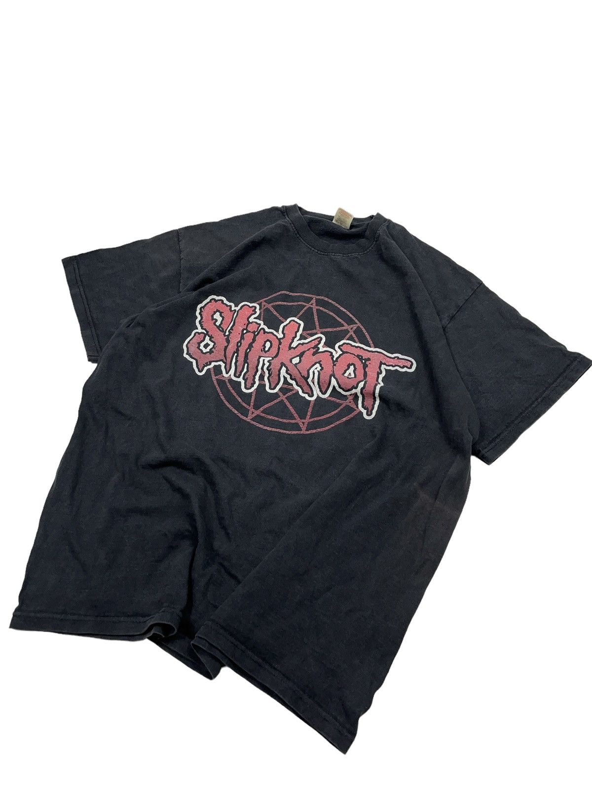 Band Tees Vintage Slipknot Sun Faded T-shirt y2k Size US XL / EU 56 / 4 - 3 Thumbnail
