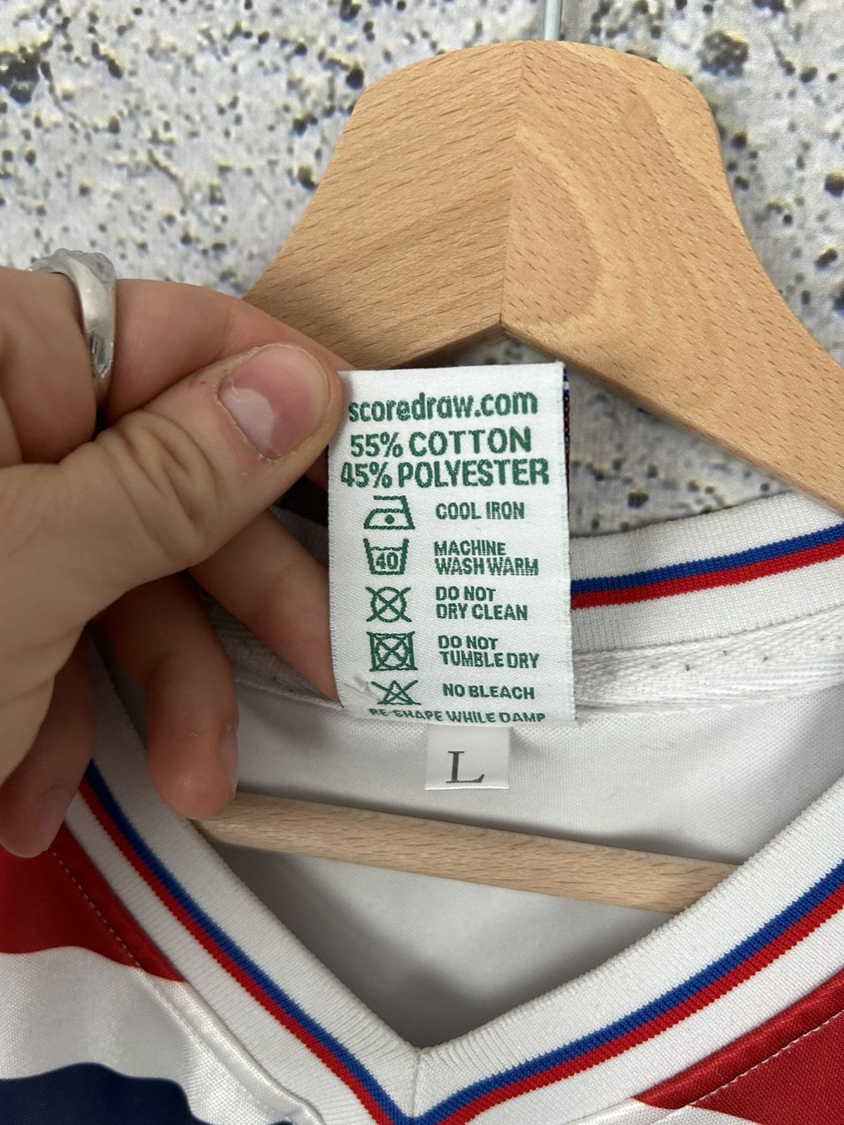 Vintage England Soccer Draw Jersey Football Retro Hype 90s Y2K Size US L / EU 52-54 / 3 - 5 Thumbnail