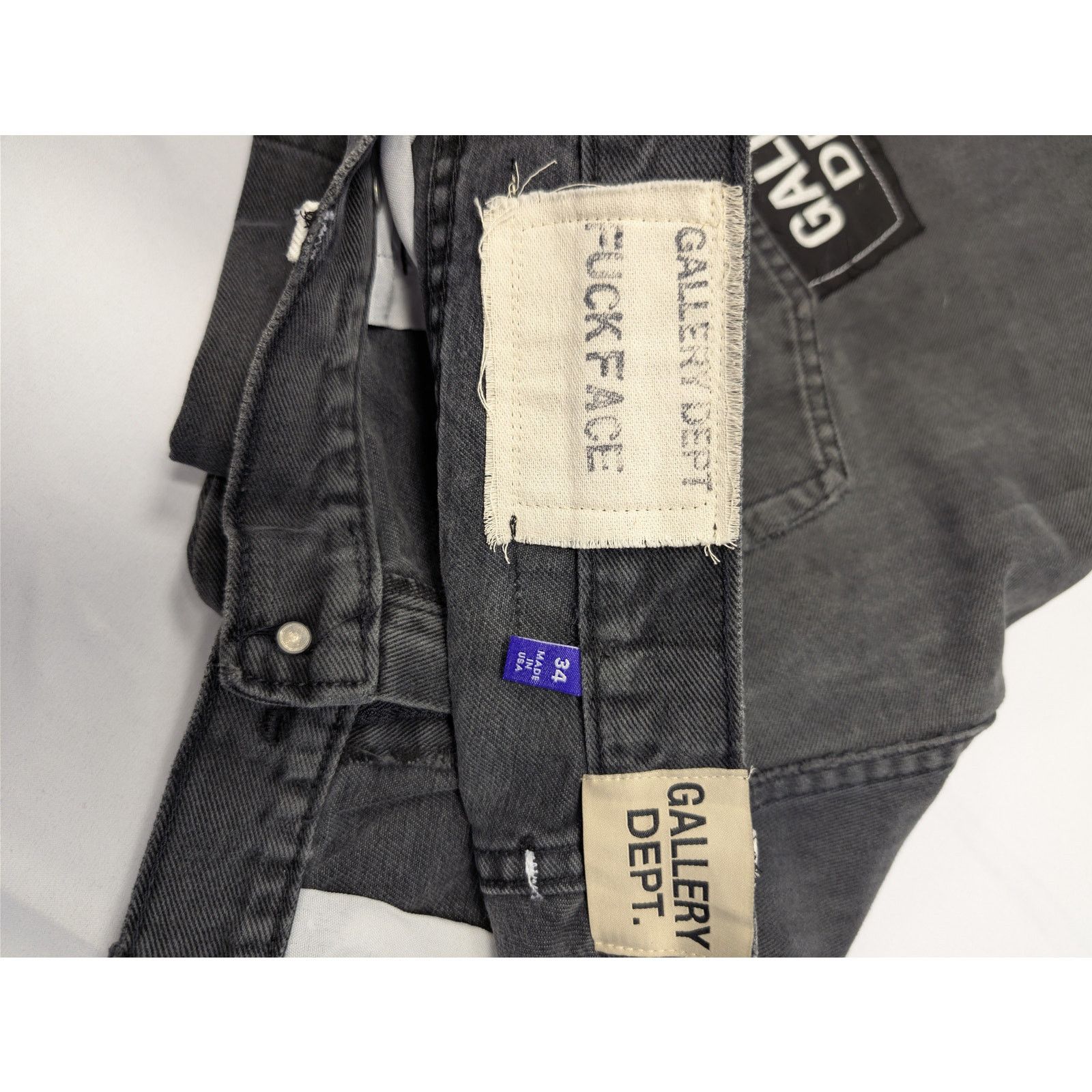 Gallery Dept. o1rshd1 Born To Die Denim Jeans in Black Size US 34 / EU 50 - 20 Thumbnail