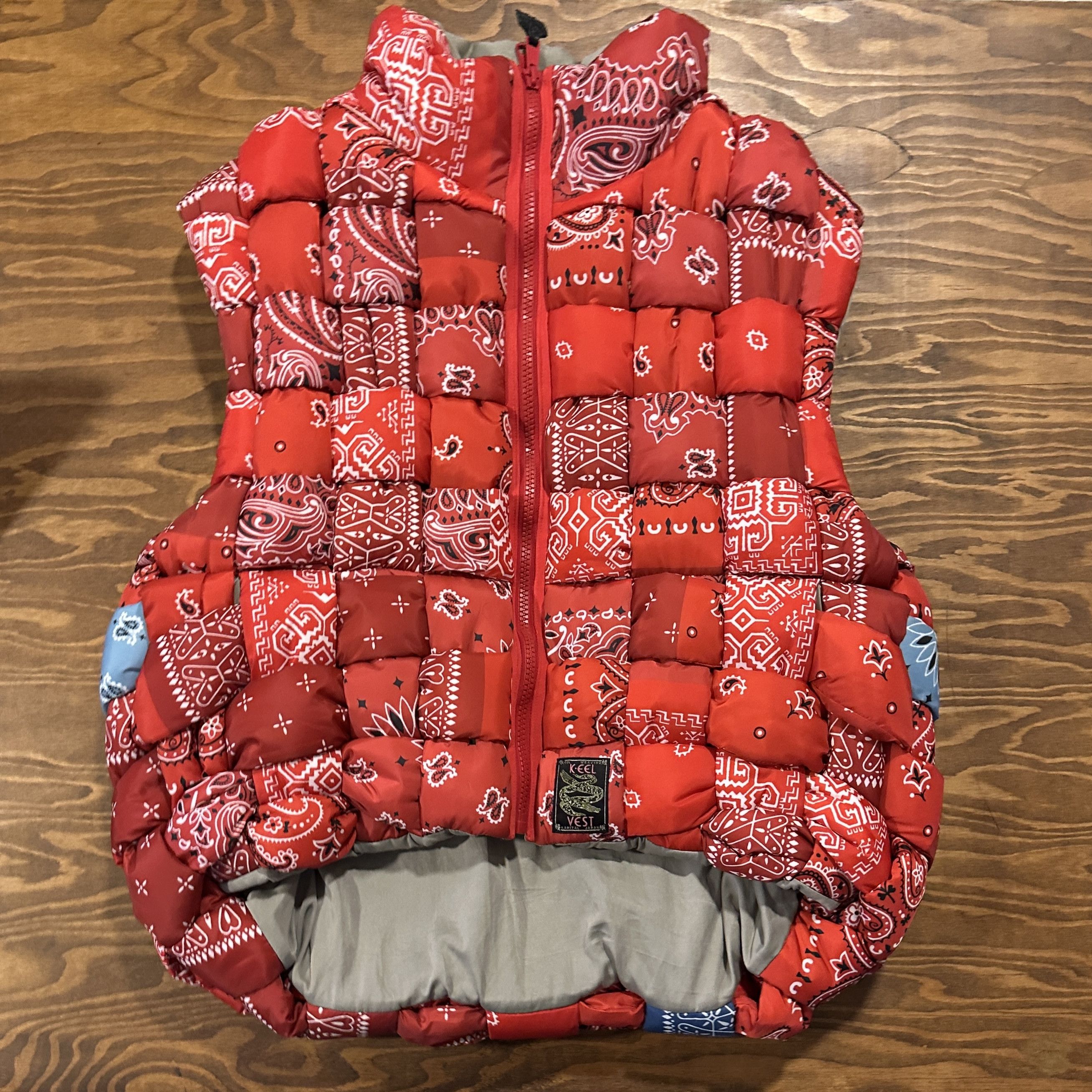 Kapital Kapital Bandana Woven KEEL Down Vest Size US L / EU 52-54 / 3 - 1 Thumbnail