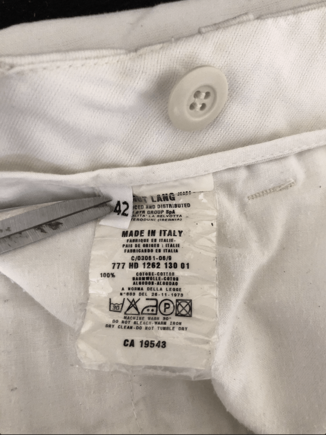 Helmut Lang White Cotton Astro Biker Pants Size US 28 / EU 44 - 8 Thumbnail