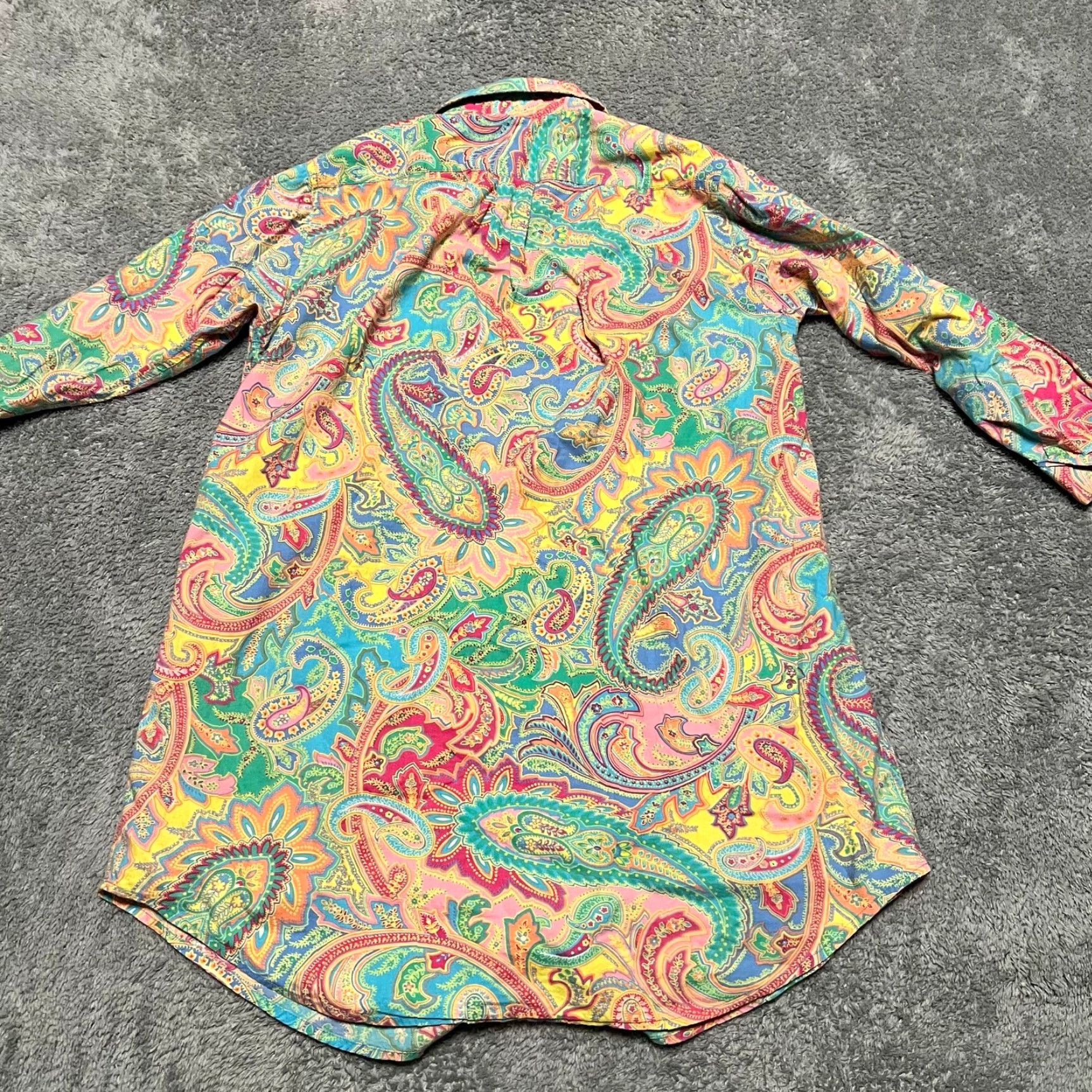 Ralph Lauren Lauren Ralph Lauren Button Up Cotton Nightgown Sleep Shirt Paisley Women Small Size S / US 4 / IT 40 - 3 Thumbnail
