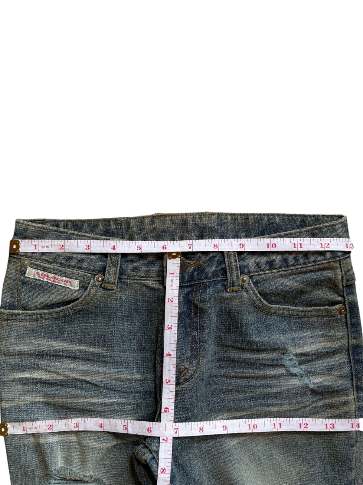 Japanese Brand Vintage Japanese Brand Mud Wash Distress Ripped Flare Jeans Size 26" / US 2 / IT 38 - 14 Thumbnail