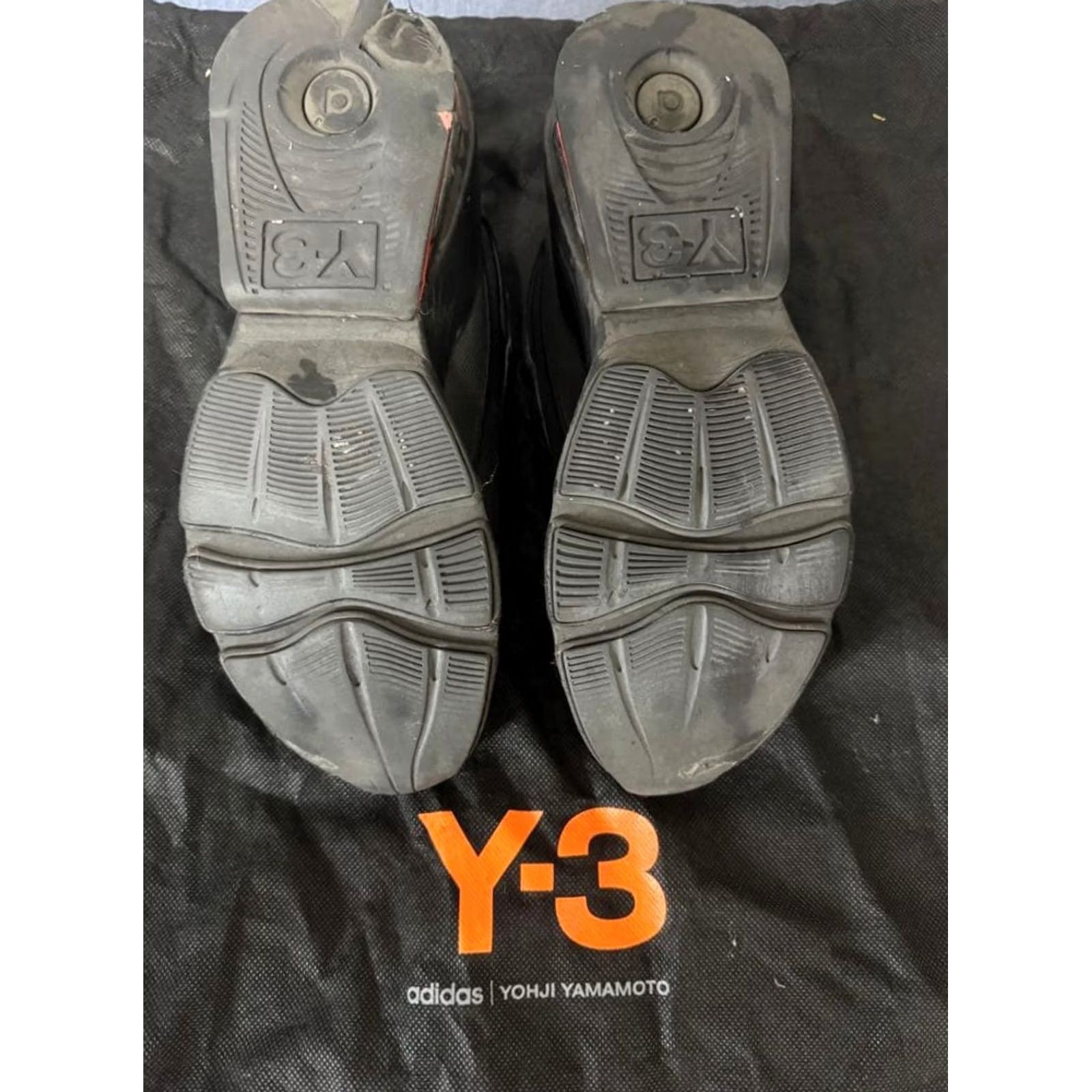 Y-3 Y-3 Sneakers Black Men 8.0US JPN Collabo 2 Pair Set/Storage Bag Included Sneaker Size ONE SIZE - 3 Thumbnail