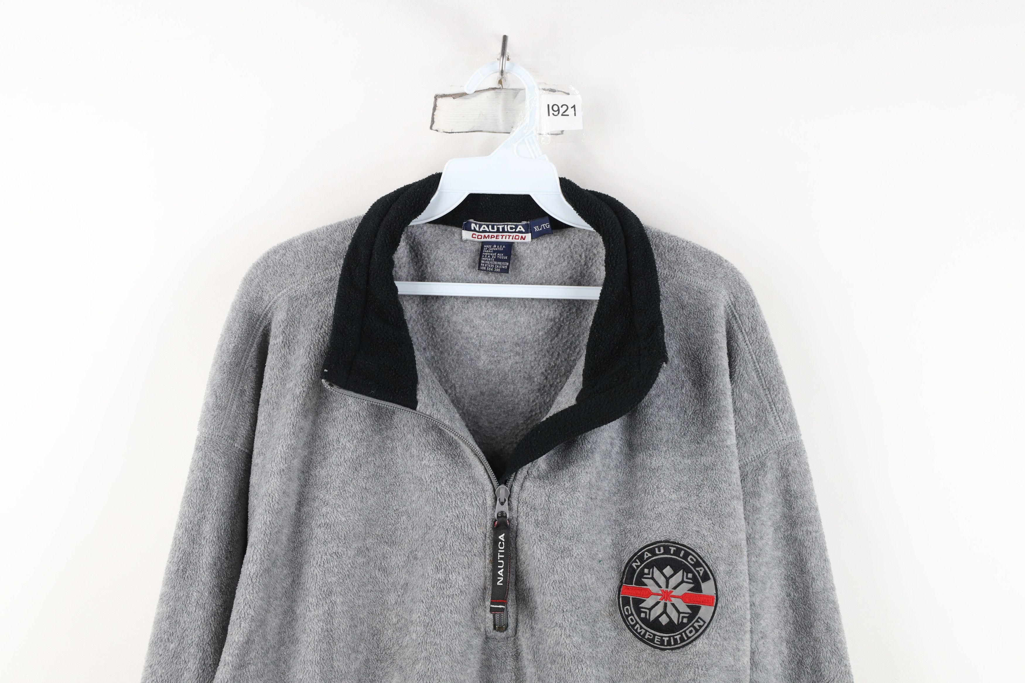 Nautica Vintage 90s Nautica Competition Half Zip Fleece Sweater Size US XL / EU 56 / 4 - 2 Thumbnail
