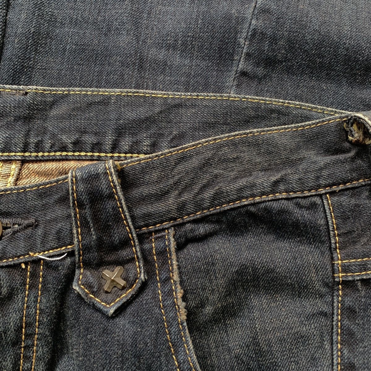 Japanese Brand Lee Riders Spiral ifsix LGB GOA Bootcut Flared Jeans Size US 30 / EU 46 - 6 Thumbnail