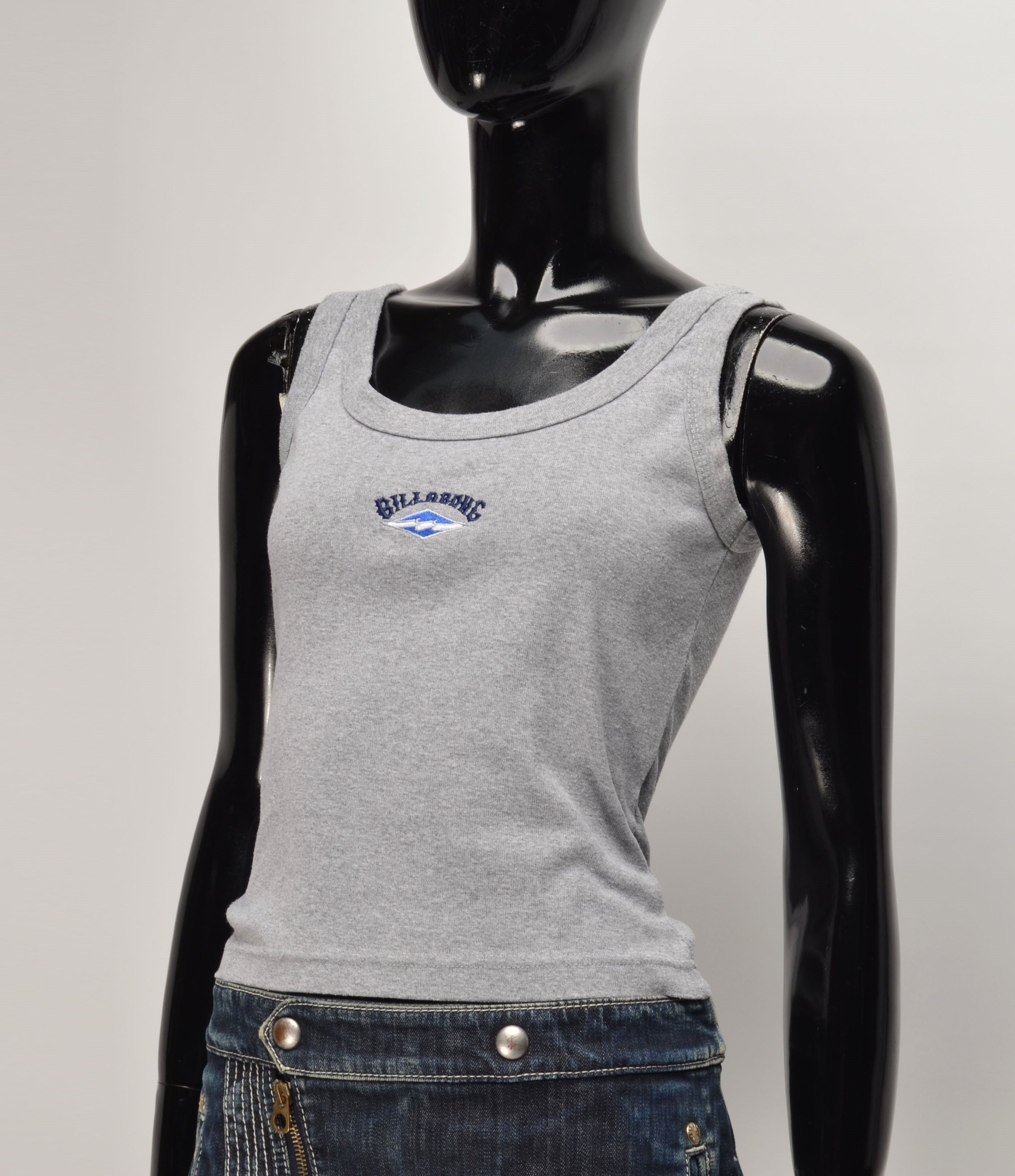 Billabong × Designer × Vintage Vintage Billabong Y2K Kidcore Logo Cropped Tank Top Size S / US 4 / IT 40 - 2 Thumbnail